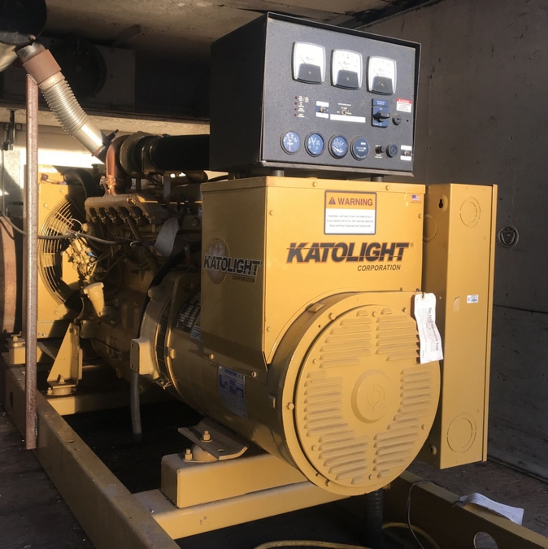 KATOLITE D105FPJ4 105KW DIESEL GENERATOR MOUNTED IN TRAILER, WITH FUEL TANK & 197 HOURS