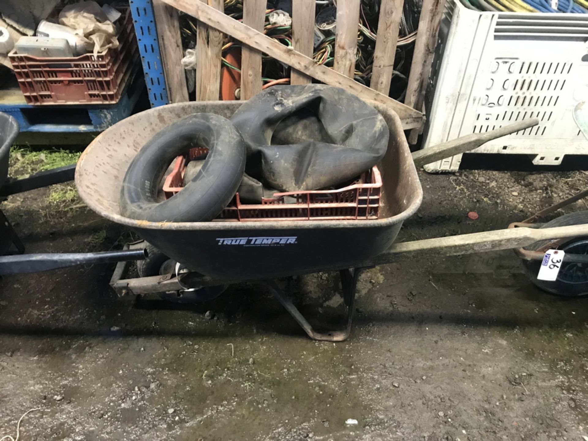 WHEEL BARROW WITH CONTENTS