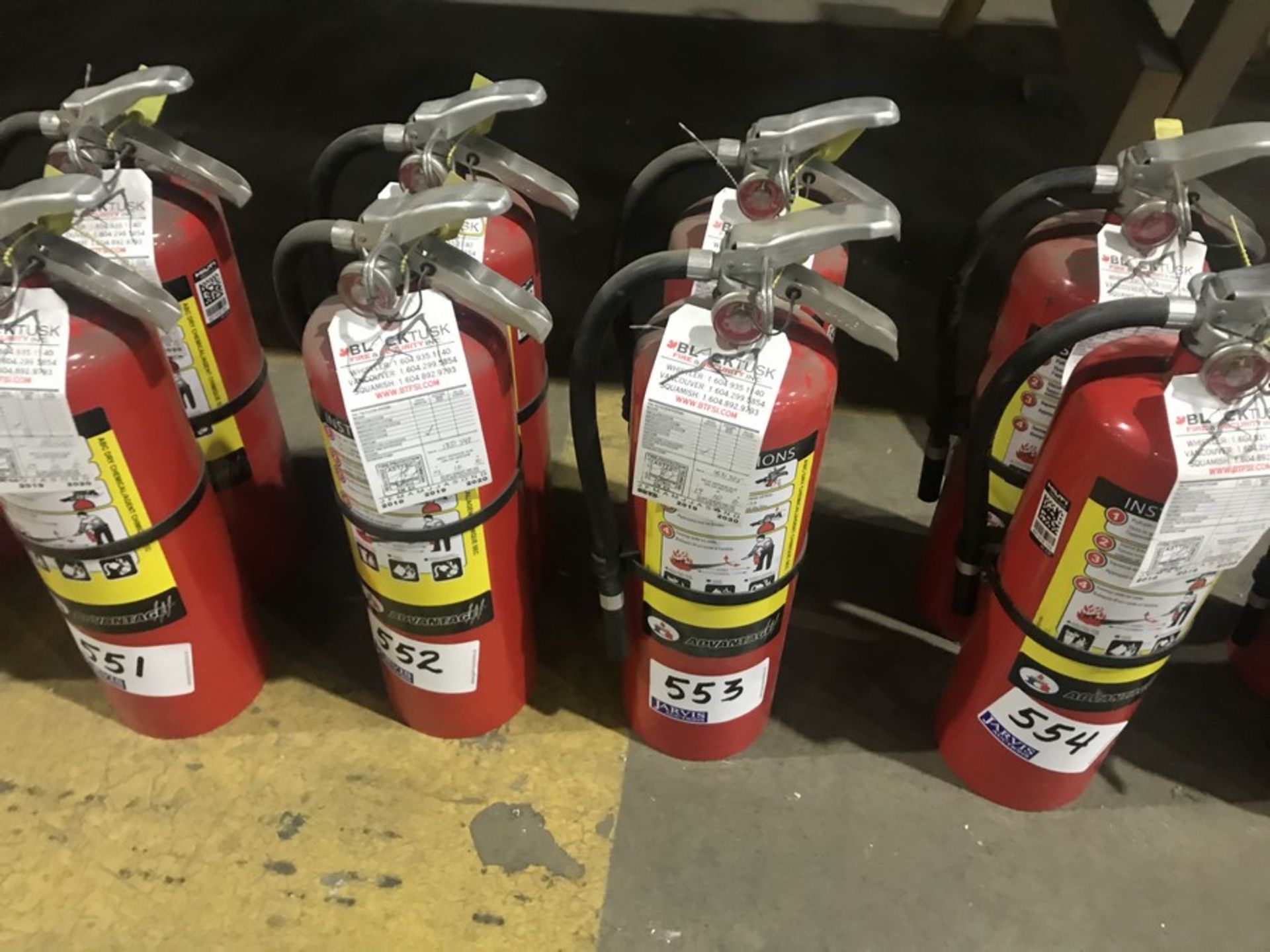 2 FIRE EXTINGUISHERS