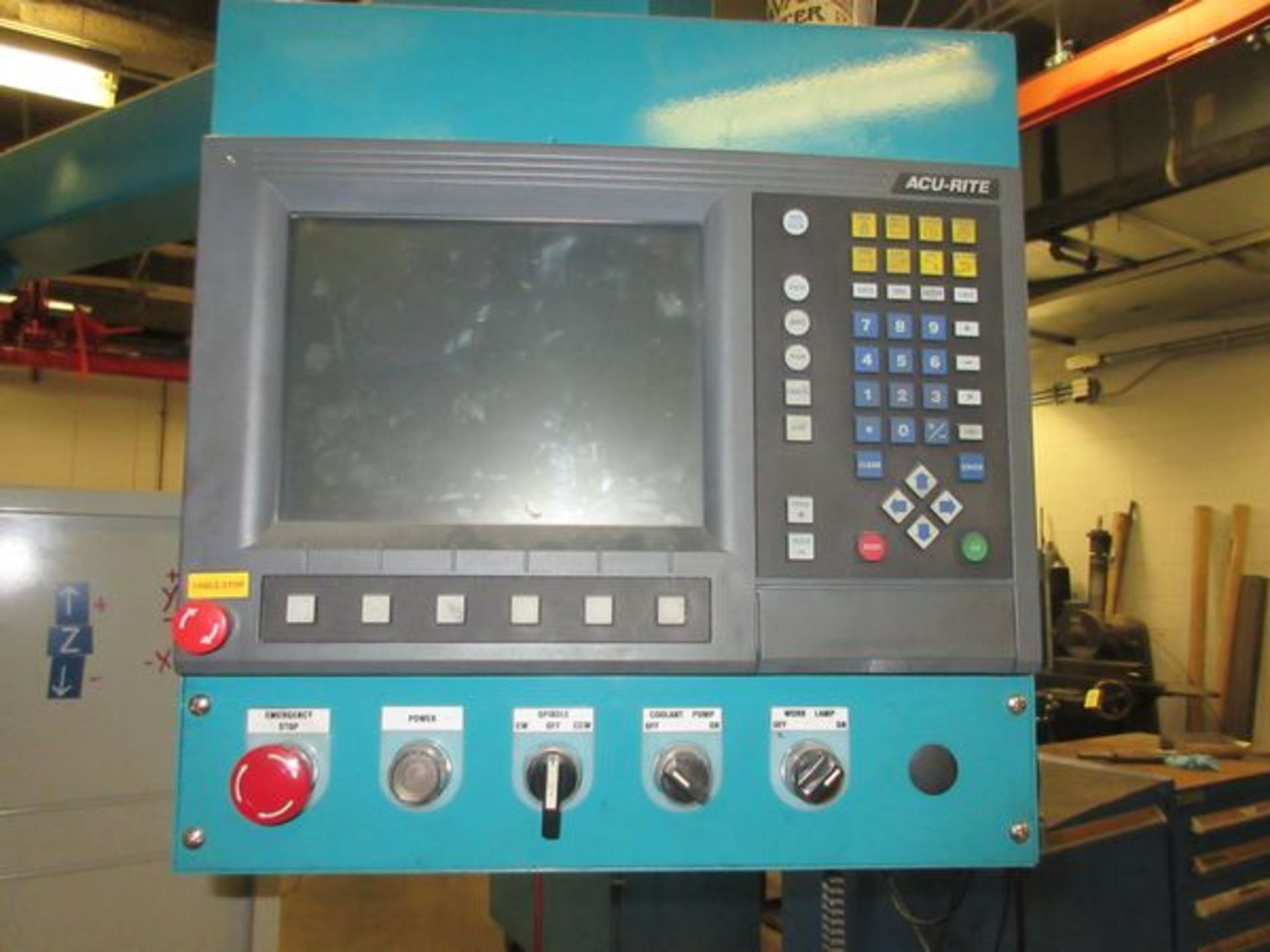 Clausing V.S. Milling Machine, 54" P.F. Table, Acu-Rite D.R.O., 3 Phase, 460 Volt - Image 2 of 3