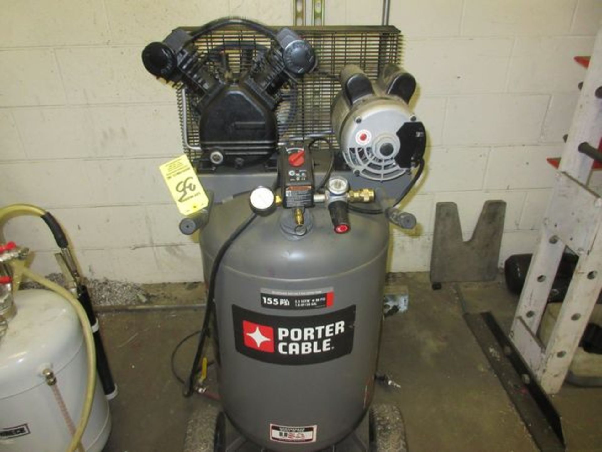 Porter Cable Port. Air Compressor, 155 PSI, 1.6 HP, 20 Gal. Tank