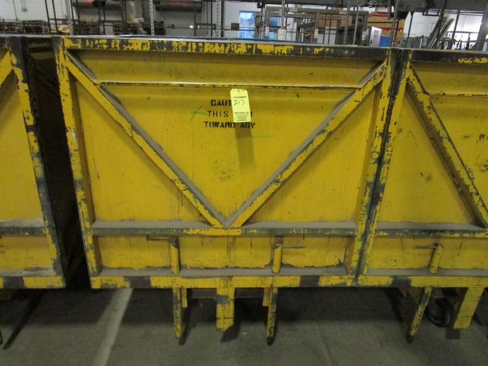 LOT (3) Nutting Faultless 264-007-024 Steel, Port. Bins 42" W x 36" D x 59" L