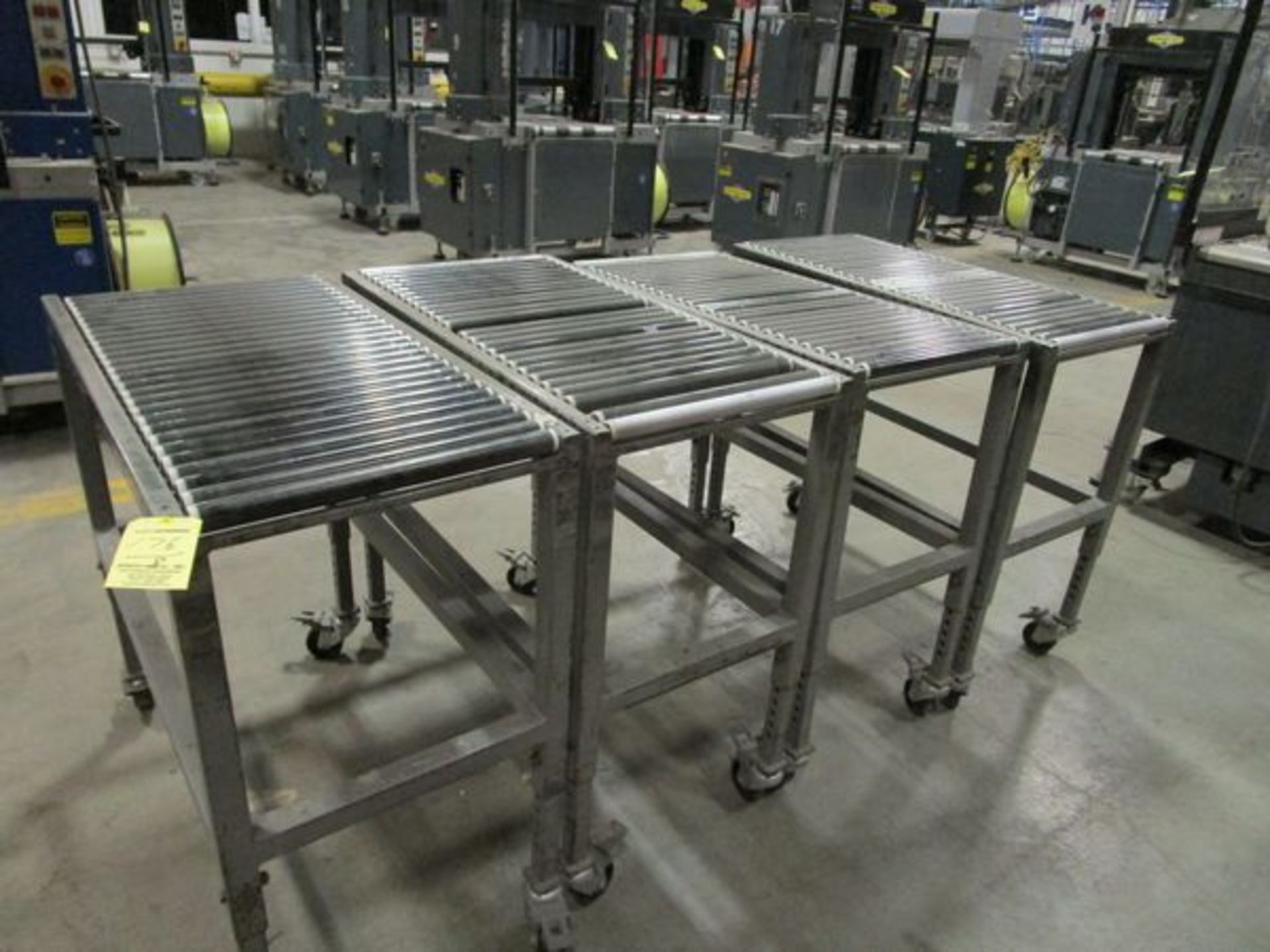 LOT (8) Port. 15" x 33.5" Roll Conveyors - Image 2 of 2