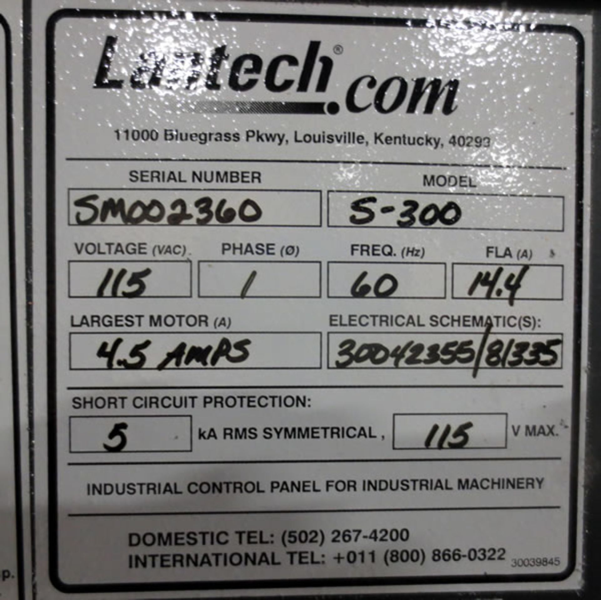 Used Lantech S-300 Straddle Style Semi-Automatic Stretch Wrapper - Image 9 of 10