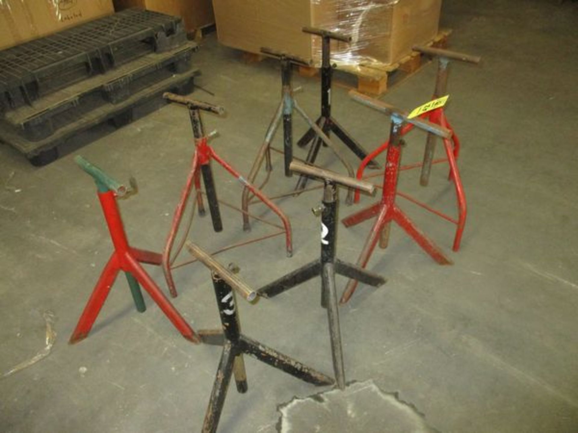 LOT (8) Adj. Conveyor Stands