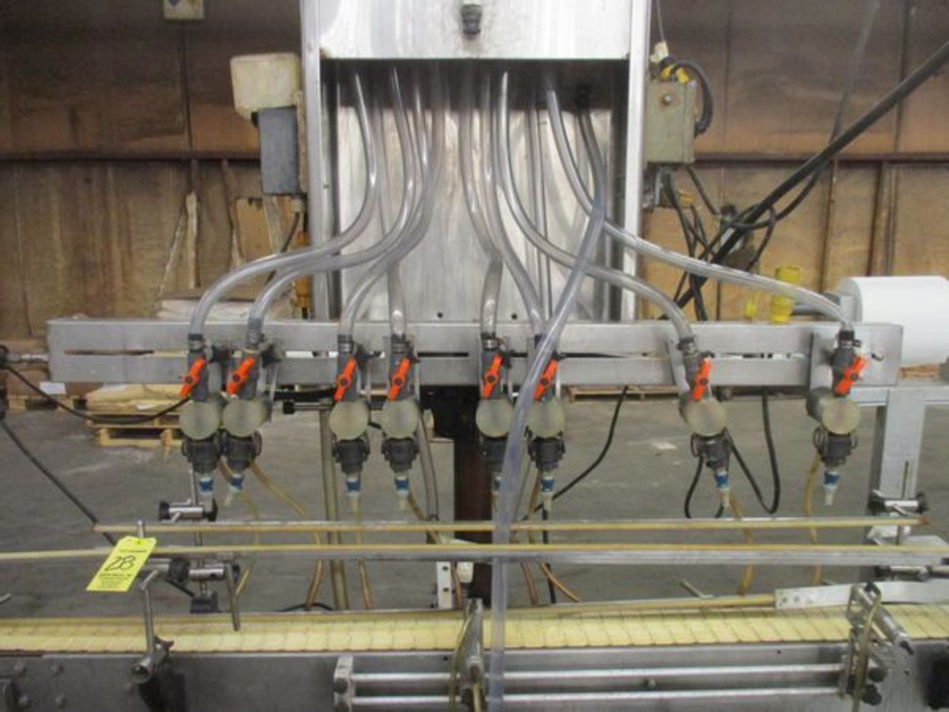 Automatic 8 Head Filling Station w/4.5" x Approx. 15' Conveyor - Image 2 of 3