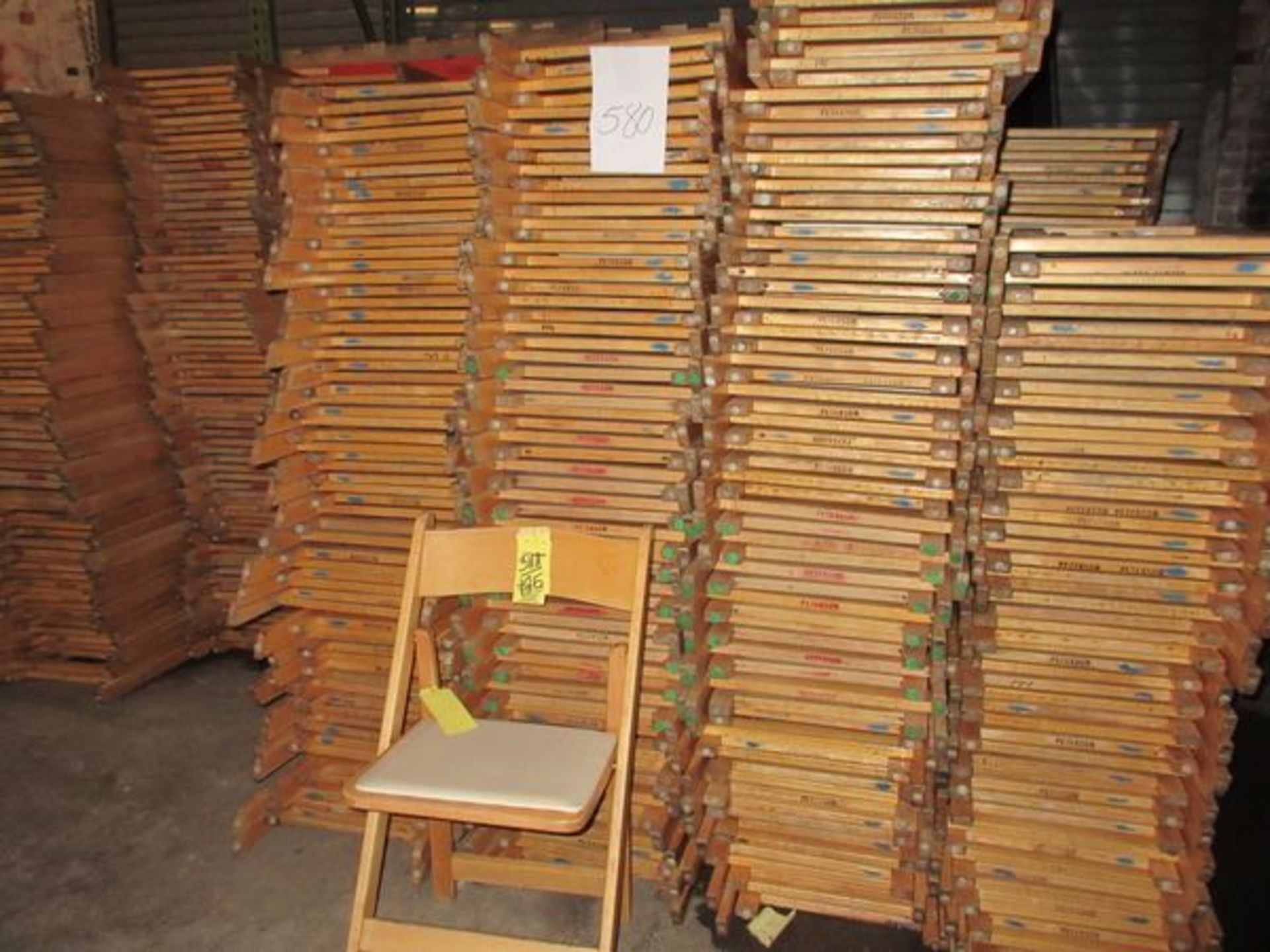 LOT Approx. (175) Padded Wood Folding Chairs - Image 2 of 2