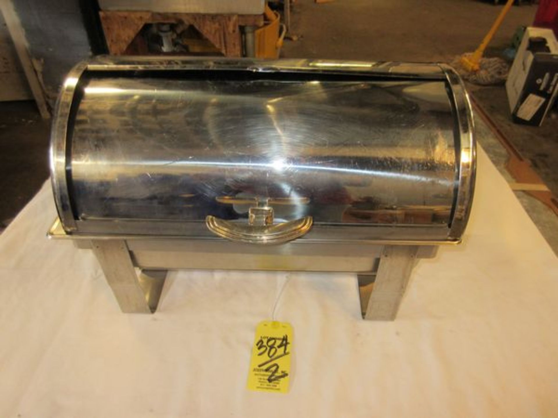 LOT (2) S.S. Roll Top Chafing Warmers