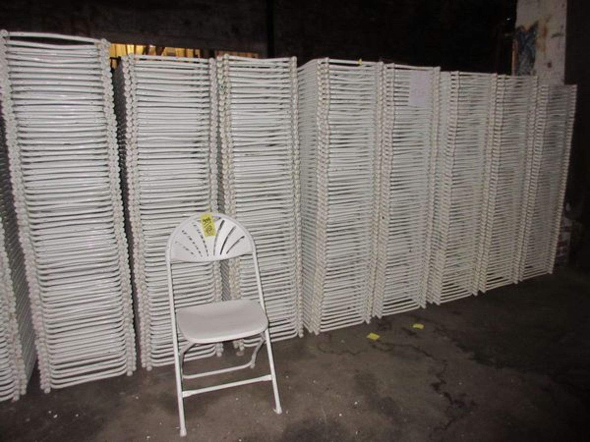 LOT Approx. (150) White Plastic Folding Chairs - Image 2 of 2