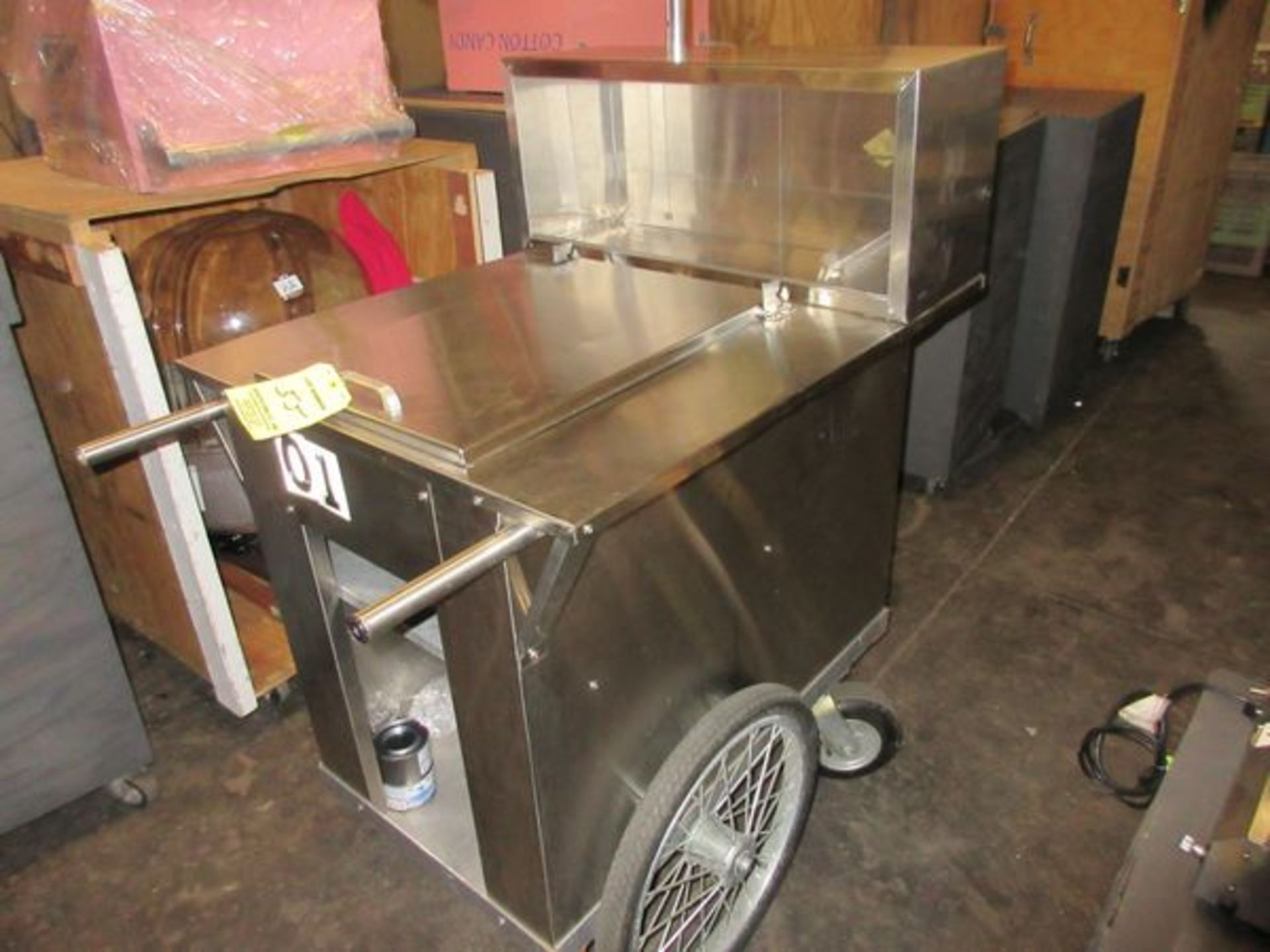 Port. 3-Tray Food Cart, S.S. - Image 3 of 5