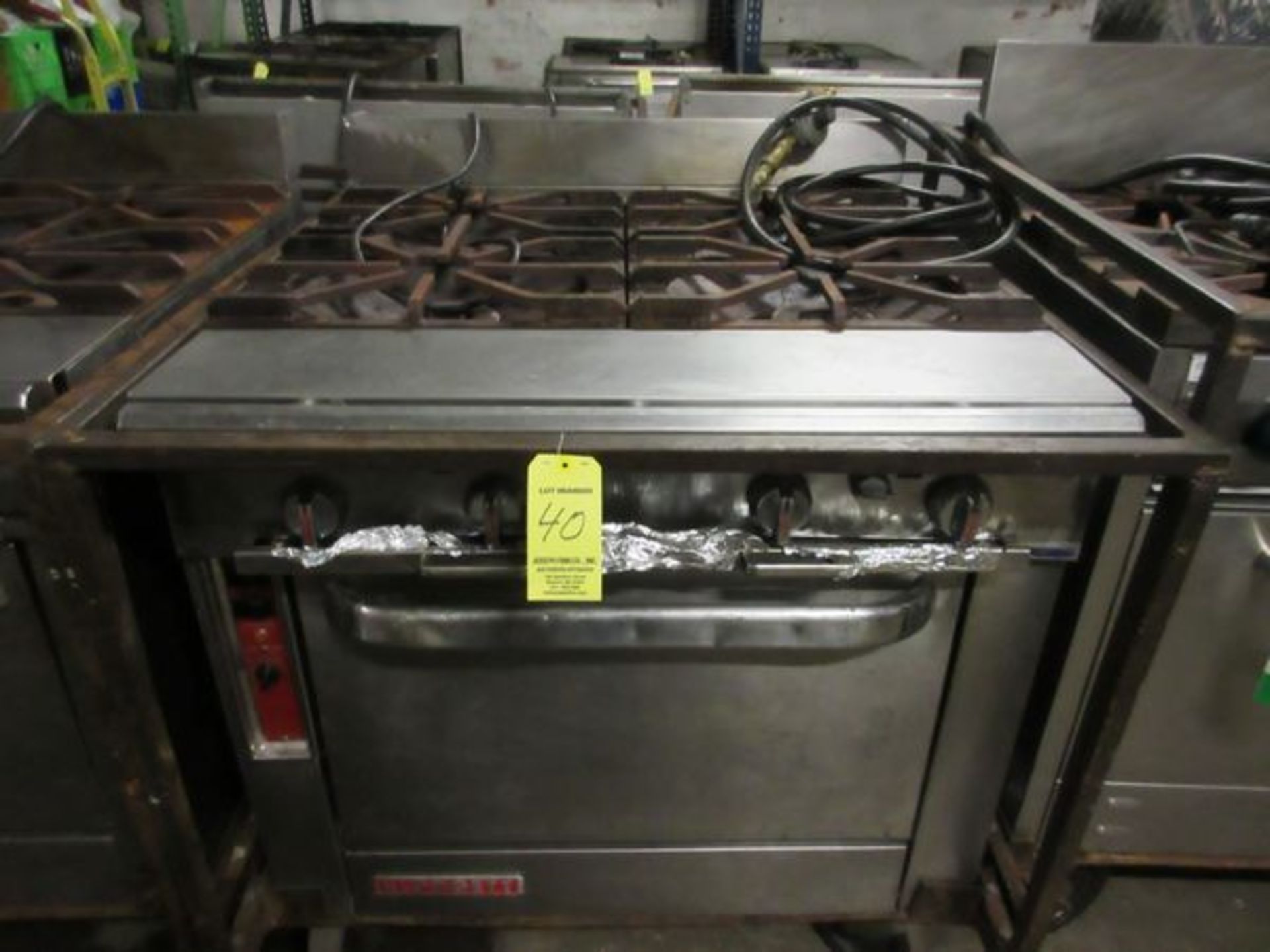 Blodgett 4-Burner LP Range w/Oven - Image 3 of 3