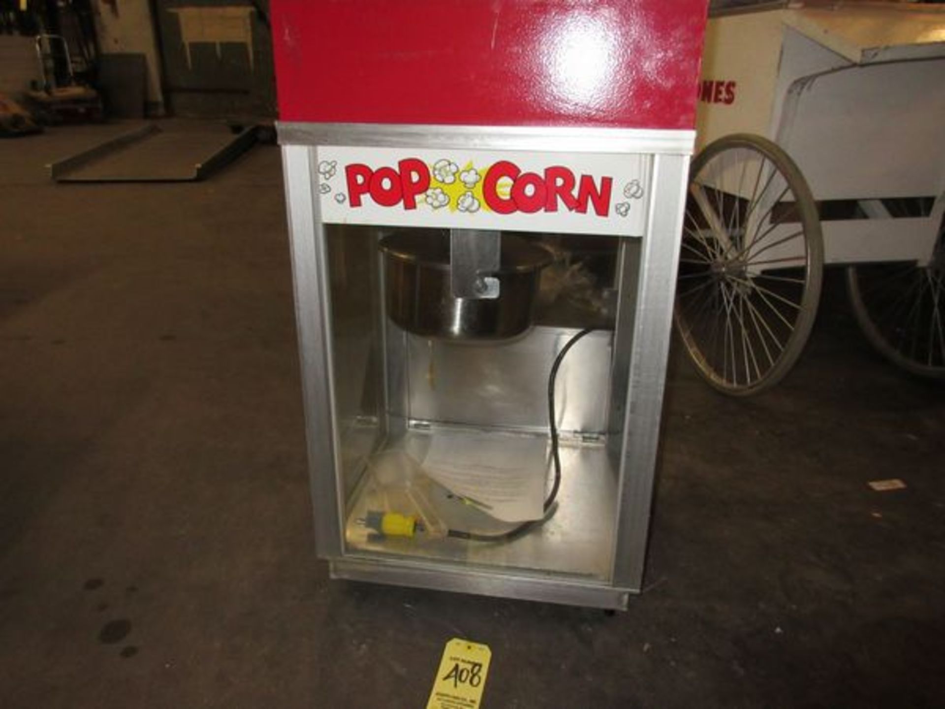 Commercial Popcorn Machine in Crate