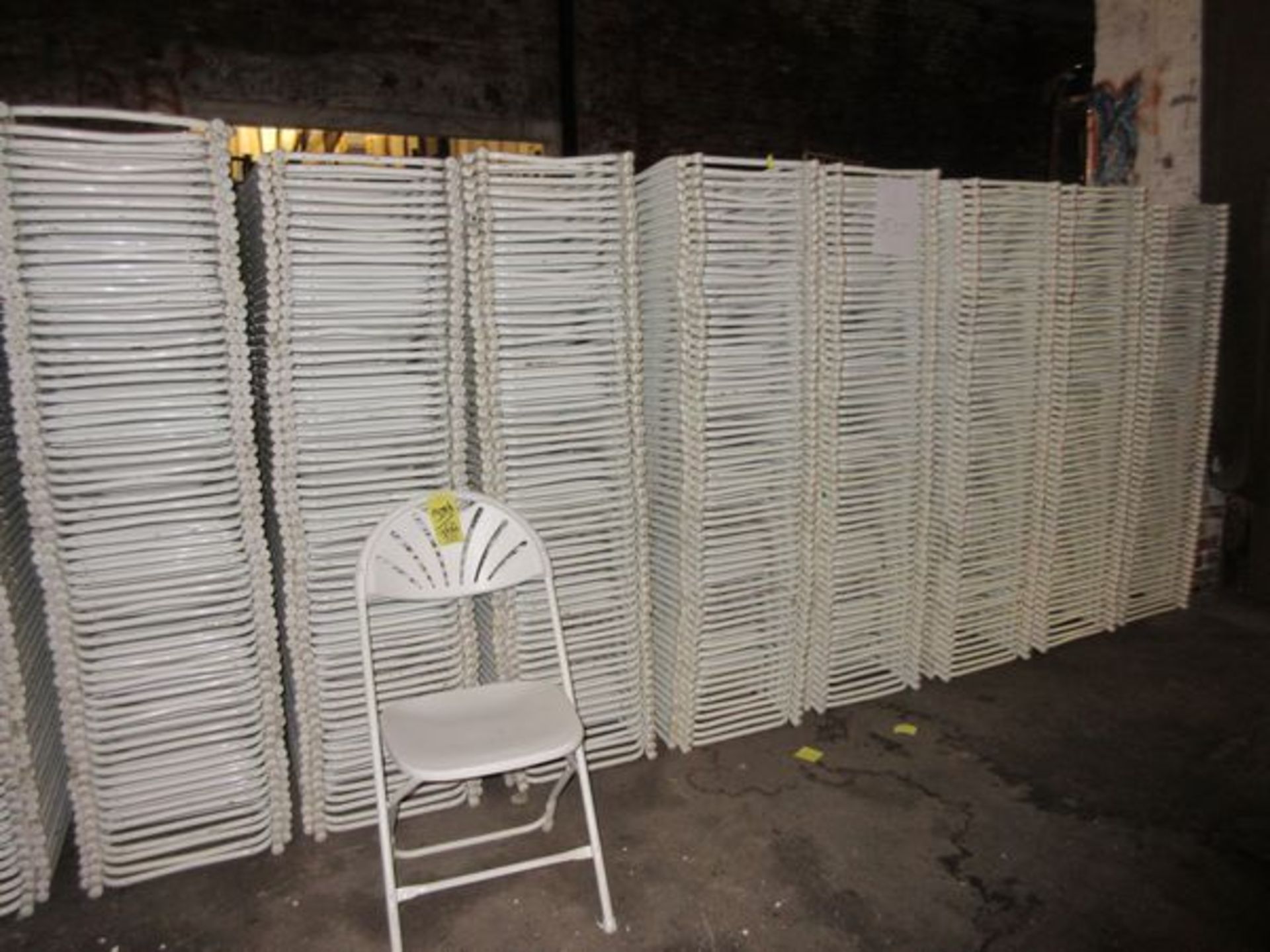 LOT Approx. (150) White Plastic Folding Chairs - Image 2 of 2