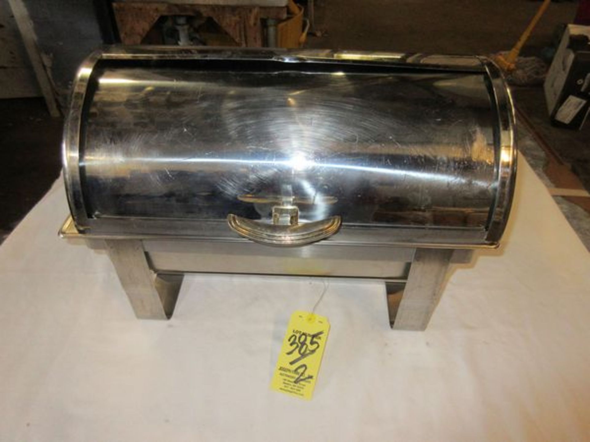 LOT (2) S.S. Roll Top Chafing Warmers