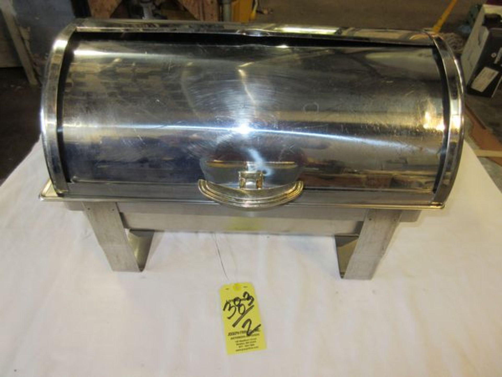 LOT (2) S.S. Roll Top Chafing Warmers