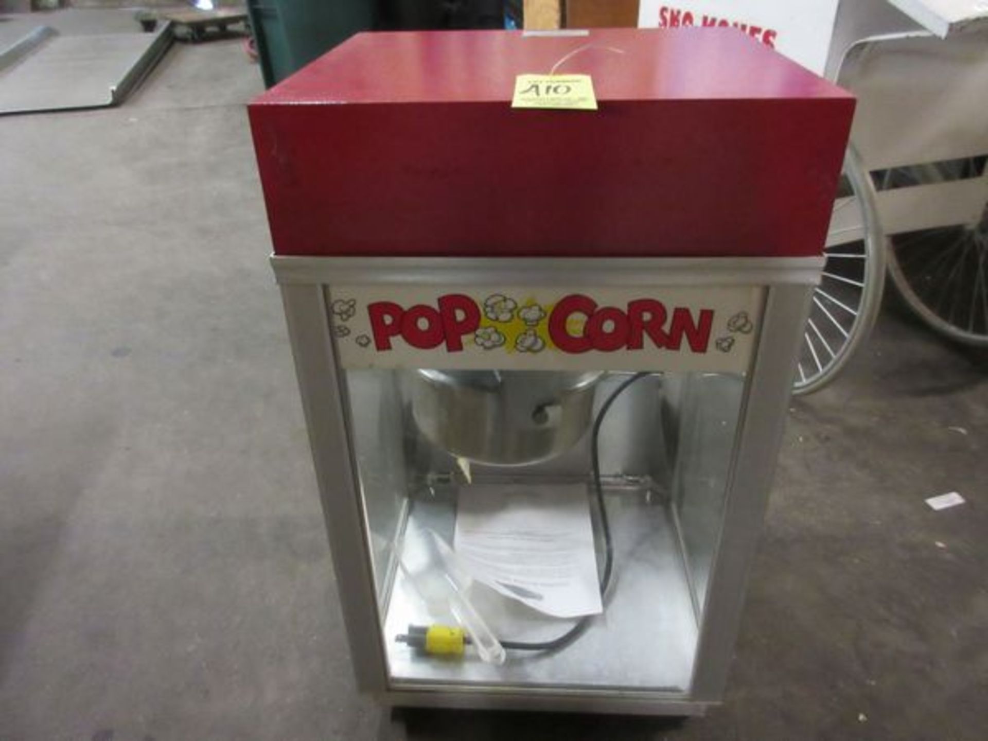 Commercial Popcorn Machine in Crate