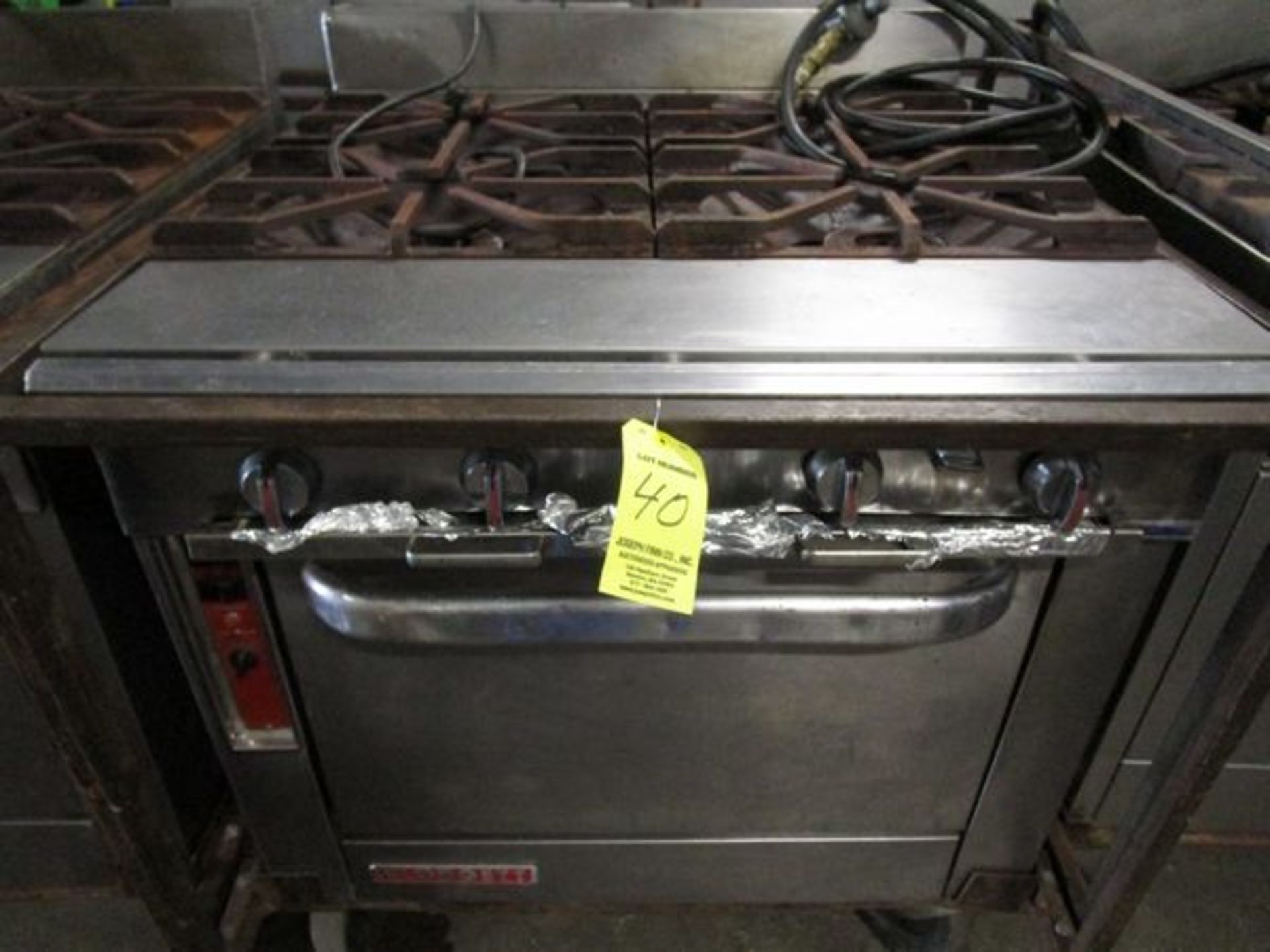 Blodgett 4-Burner LP Range w/Oven - Image 2 of 3