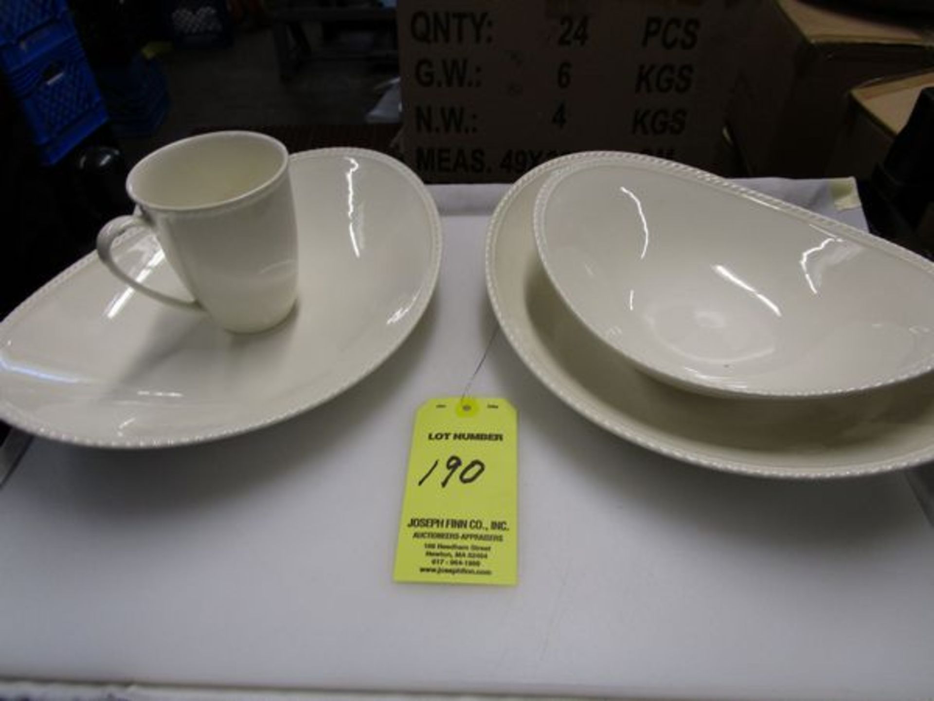 LOT Approx. (1000) Red Vanilla Dishes