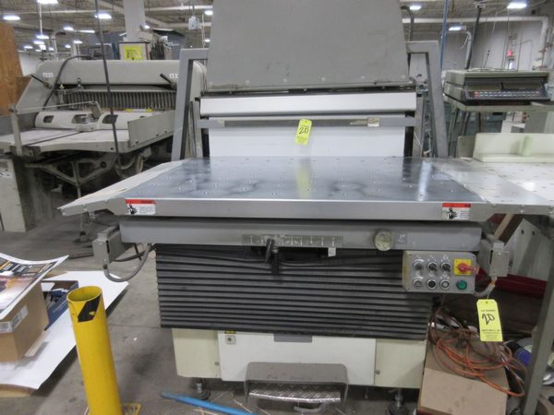 Polar Mohr Mod. RA-4 35 1/2" x 45 1/4" Jogger, s/n 6882606, w/Air Table w/Heidelberg Mod. 8250