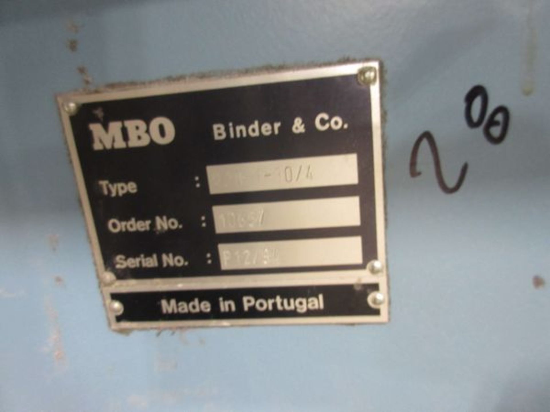 MBO B30-C Continuous Fed Folder s/n P12/94, MBO Mod. B30-1-30/4 Folder, s/n P12/94, MBO Mod. B30-2- - Image 4 of 9