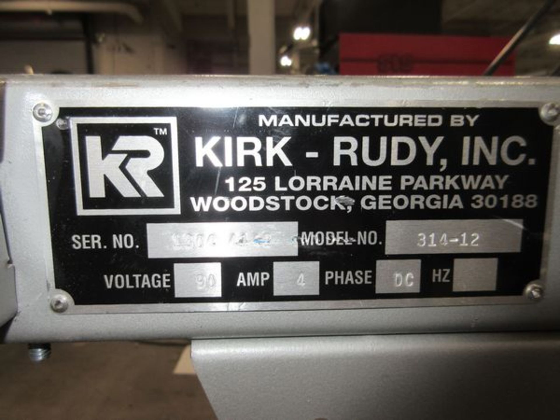 Kirk Rudy Inkjet Line Consisting of Kirk Rudy Mod. 224 Pile Feeder, s/n 1304-592, Kirk Rudy Mod. - Image 5 of 7