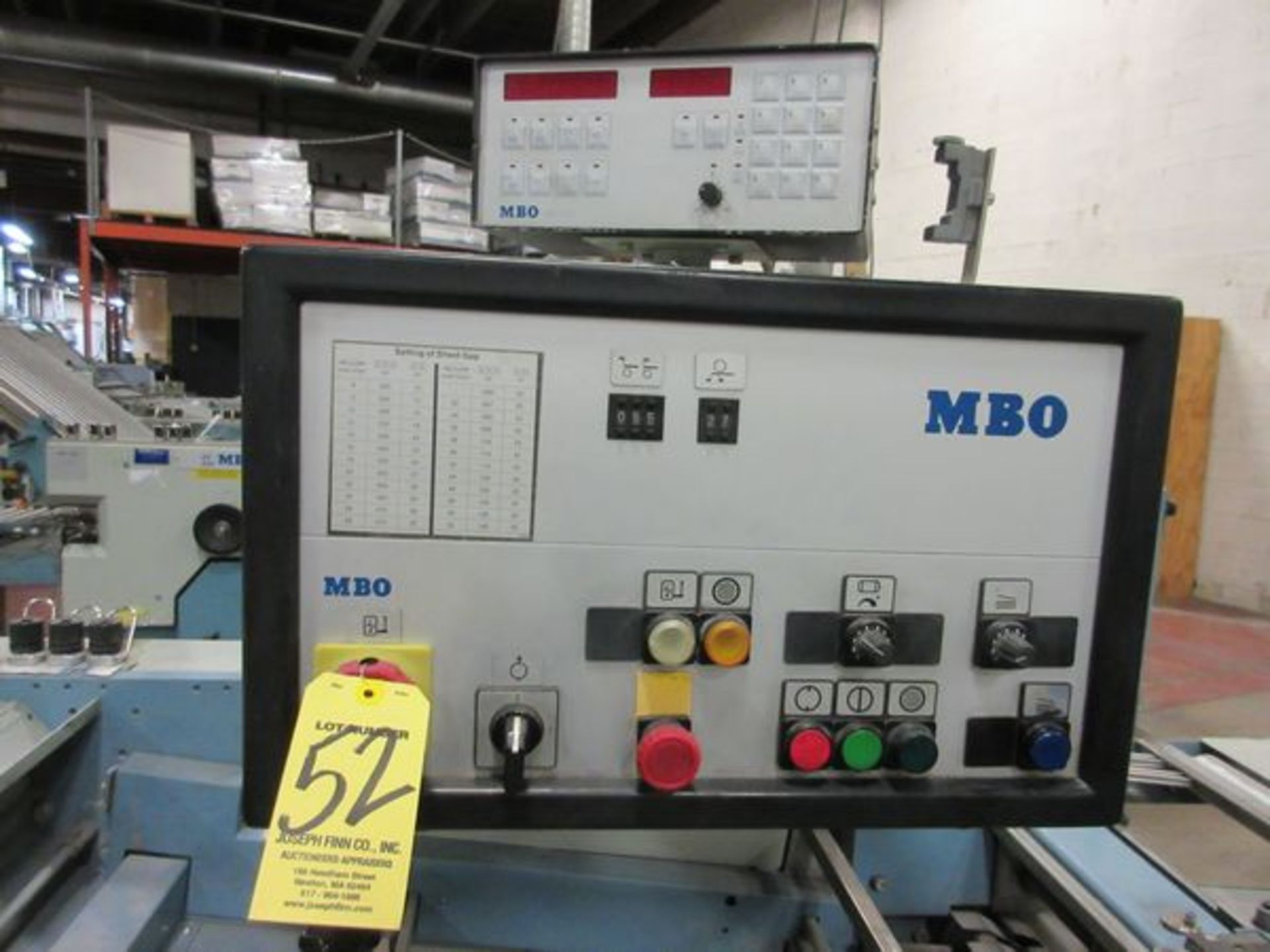 MBO Model B30-1, 30" Continuous Feed Folder, s/n J.0618, 4/4/4 w/MCC2 Electronic Counter, 2005 MBO - Image 2 of 7