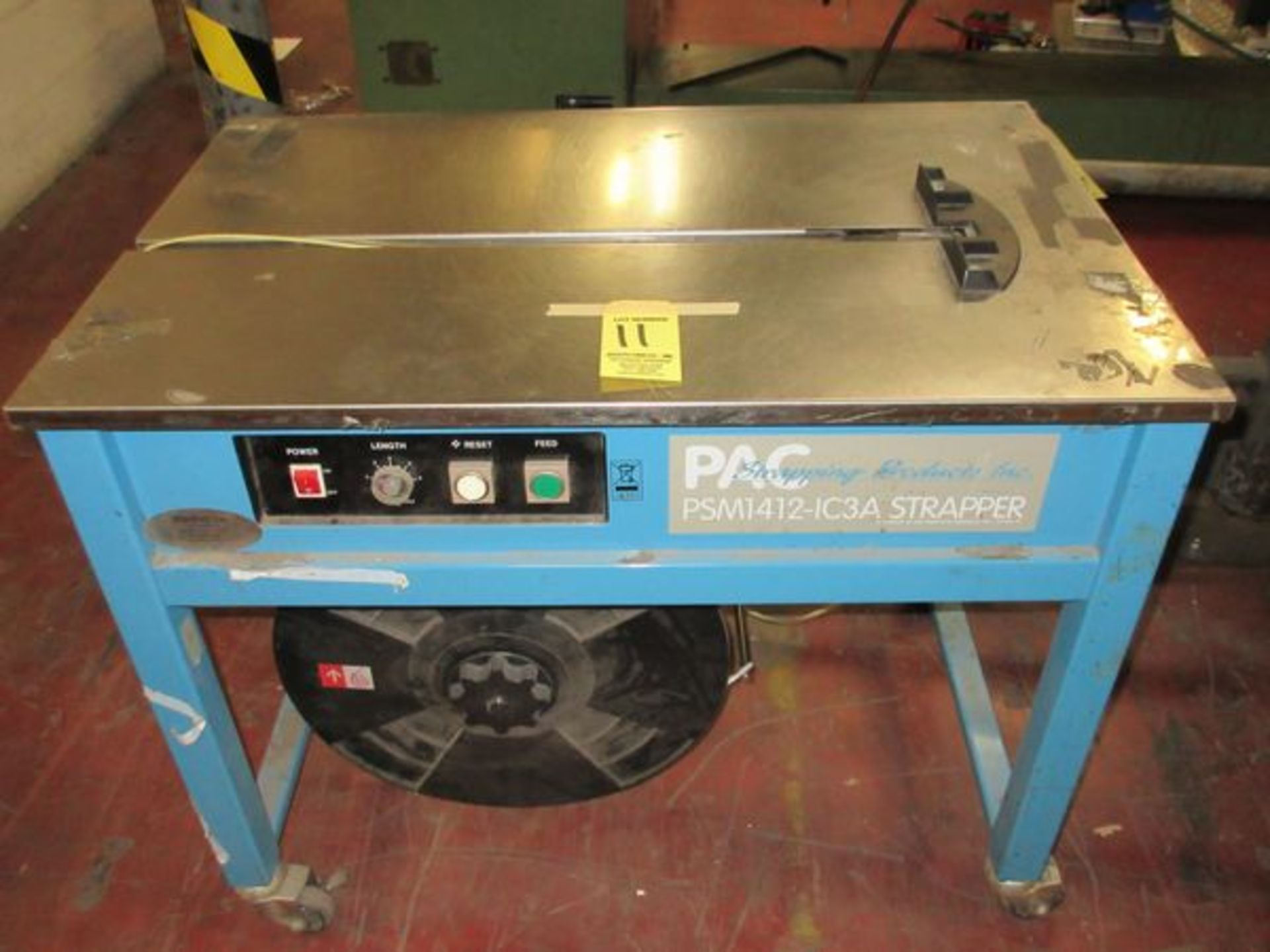 PAC PSM 1412-1C3A Port. Strapper, s/n 1105164997 (RIG/LOAD FEE $25.00)