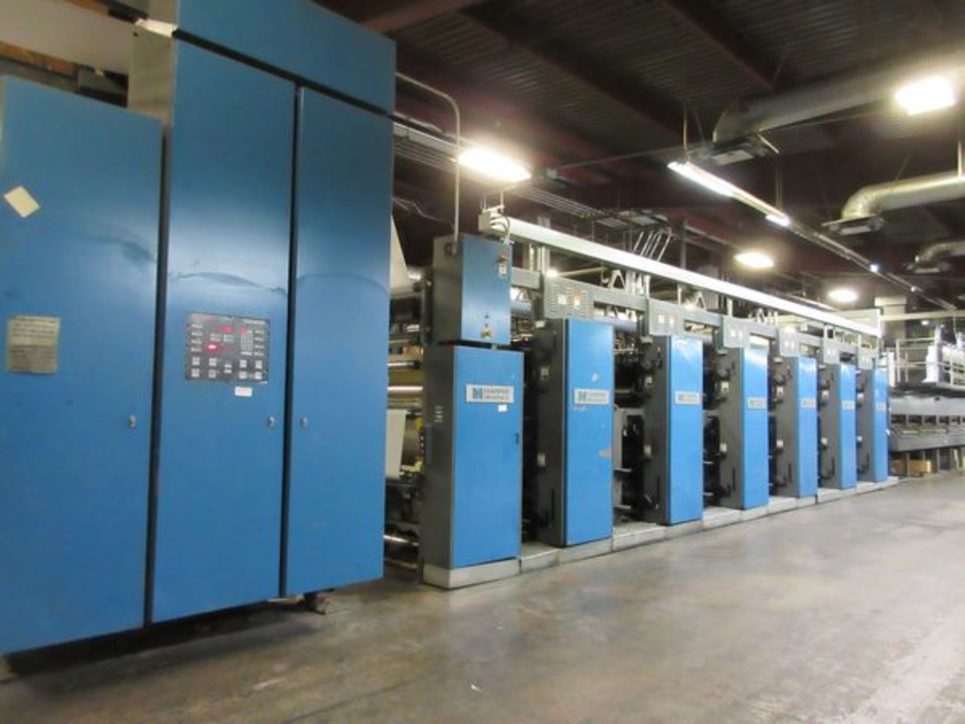 1985 Harris Model M1000-A2, 6-Color Double Web Offset Printing Press, s/n G12259-4, -3, -2, -1,