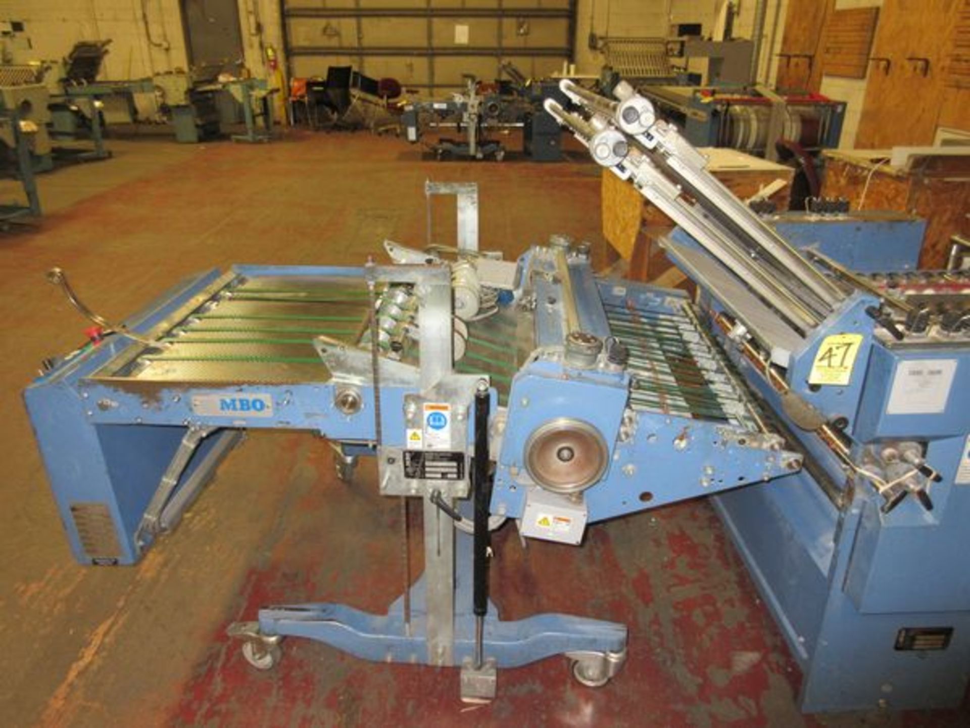 2006 MBO Model B26S-C Perfection Series Dual Feed Folder, s/n Z01/52, 4/4 Continuous Feed, 26" Cap., - Image 5 of 10