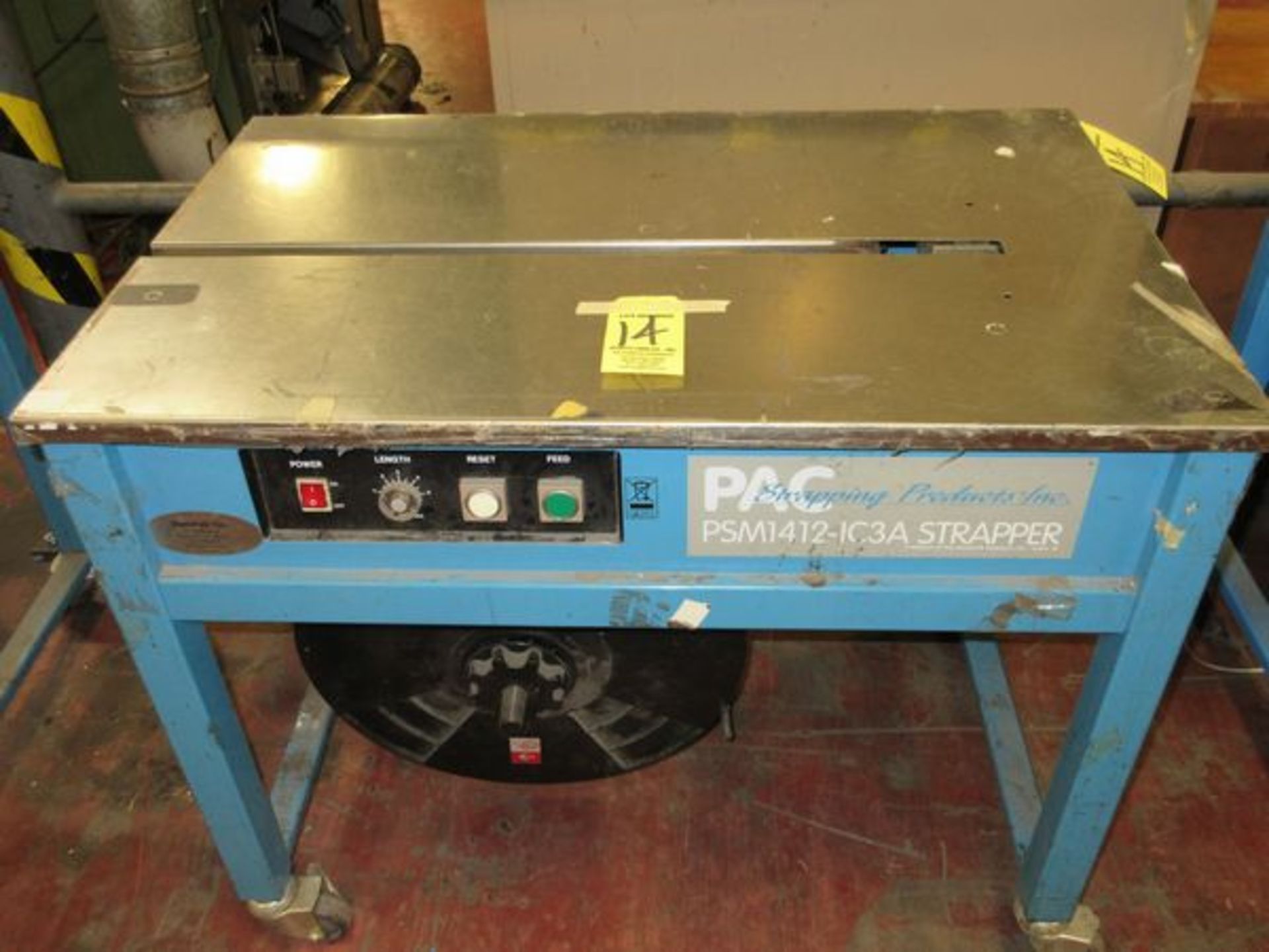 PAC PSM 1412-1C3A Port. Strapper, s/n 905136676 (RIG/LOAD FEE $25.00)