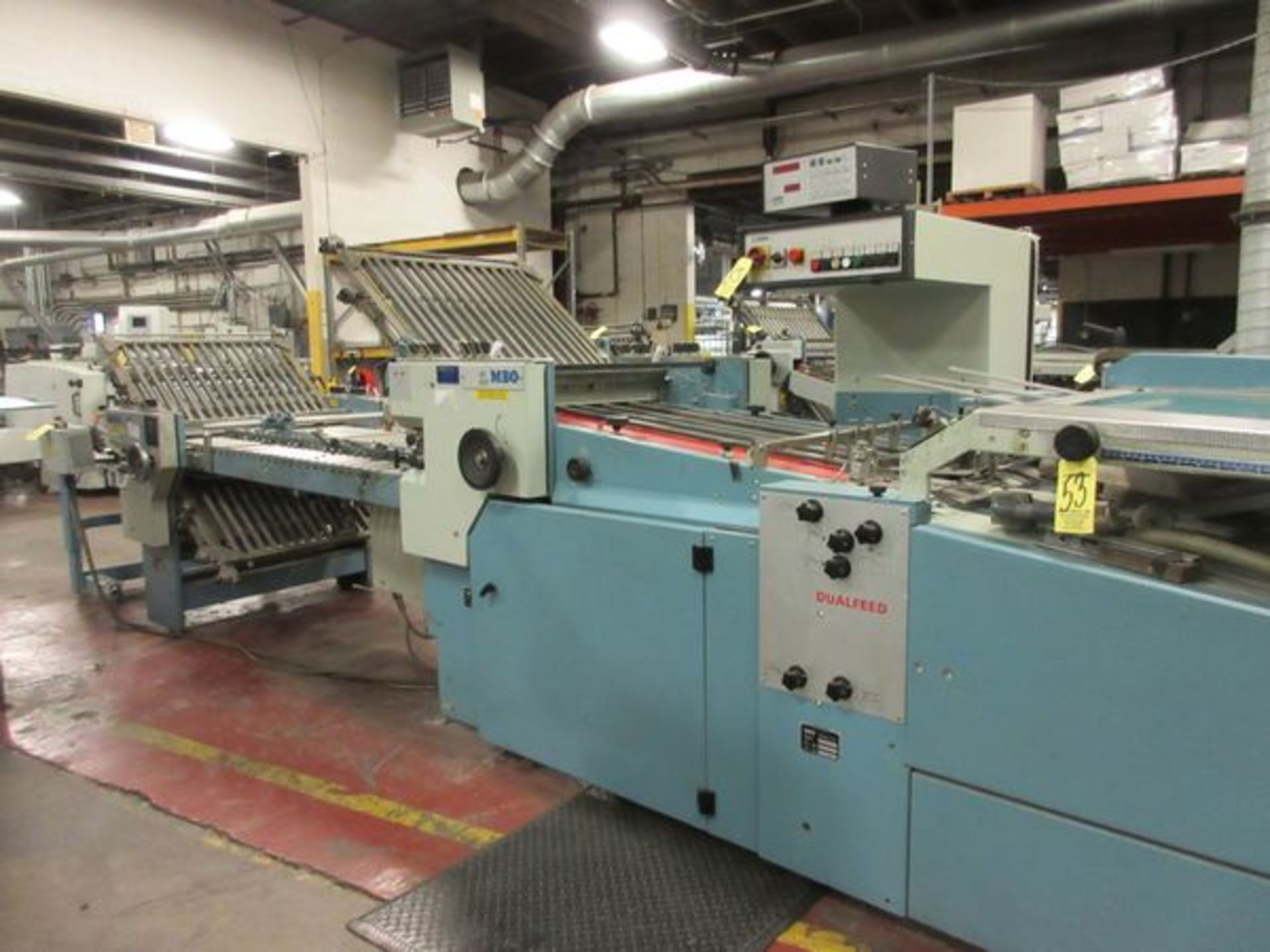 MBO Model B26S-C Dual Feed Folder, s/n T10/74, 4/4 Continuous Feed, 26" Cap., Perfection Vacuum - Image 2 of 6