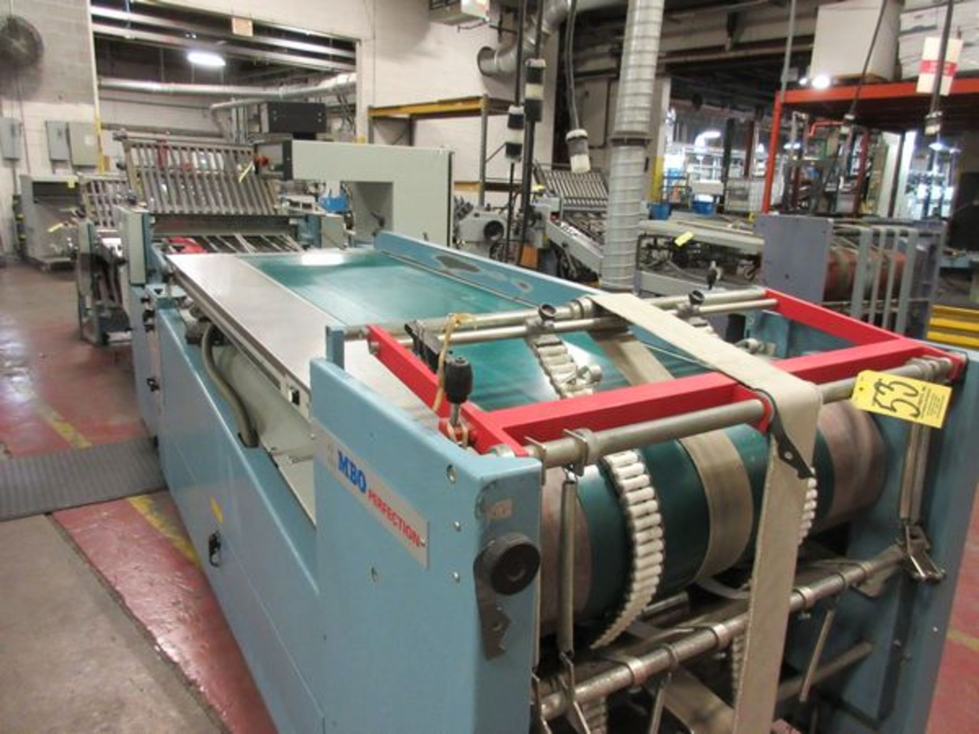 MBO Model B26S-C Dual Feed Folder, s/n T10/74, 4/4 Continuous Feed, 26" Cap., Perfection Vacuum - Image 4 of 6