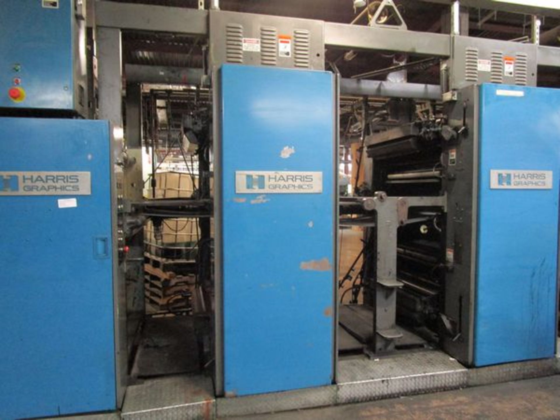 1985 Harris Model M1000-A2, 6-Color Double Web Offset Printing Press, s/n G12259-4, -3, -2, -1, - Image 6 of 12
