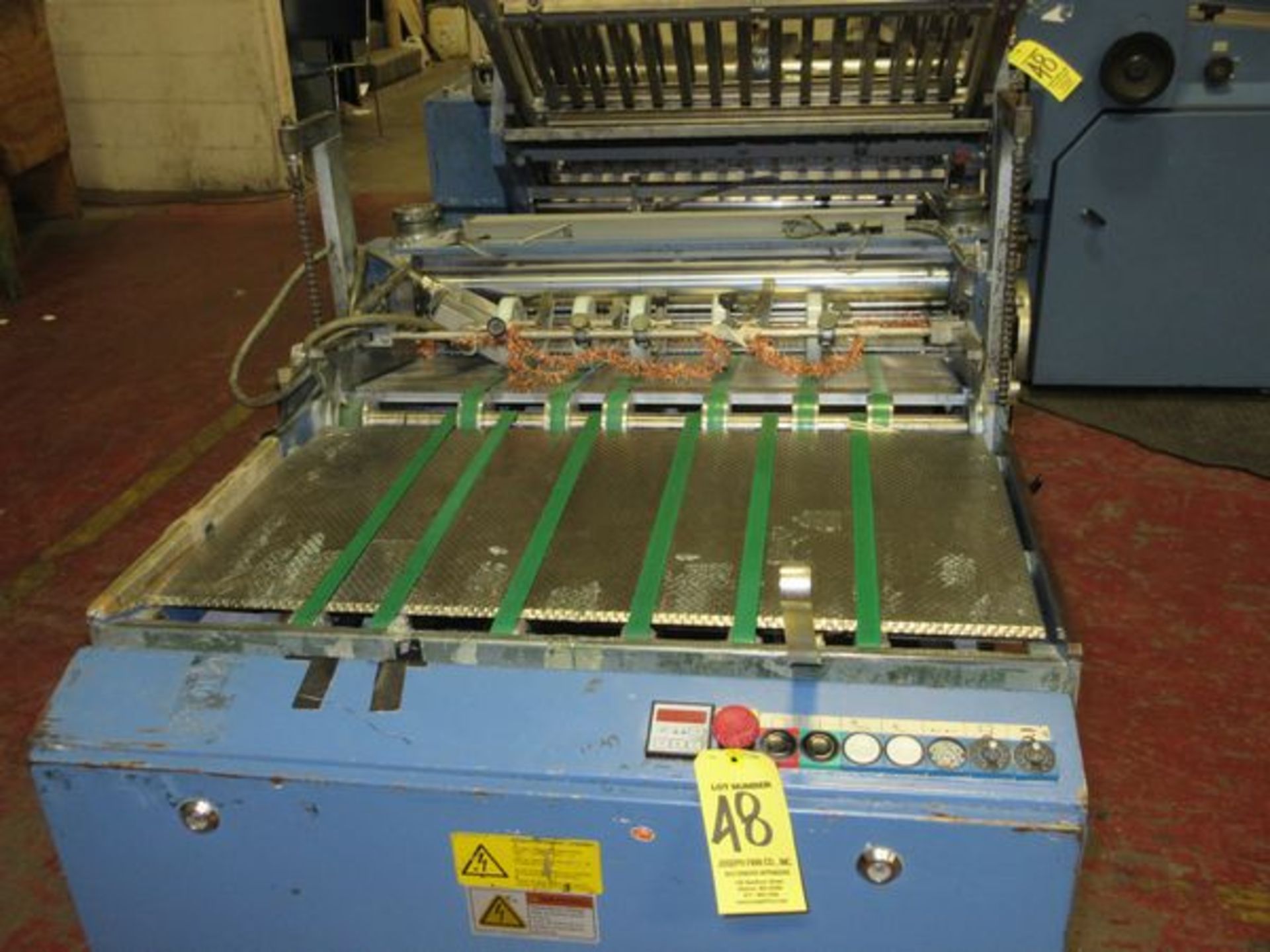 2006 MBO Model B26S-C Perfection Series Dual Feed Folder, s/n Z12/27, 4/4 Continuous Feed, 26" Cap., - Image 4 of 6