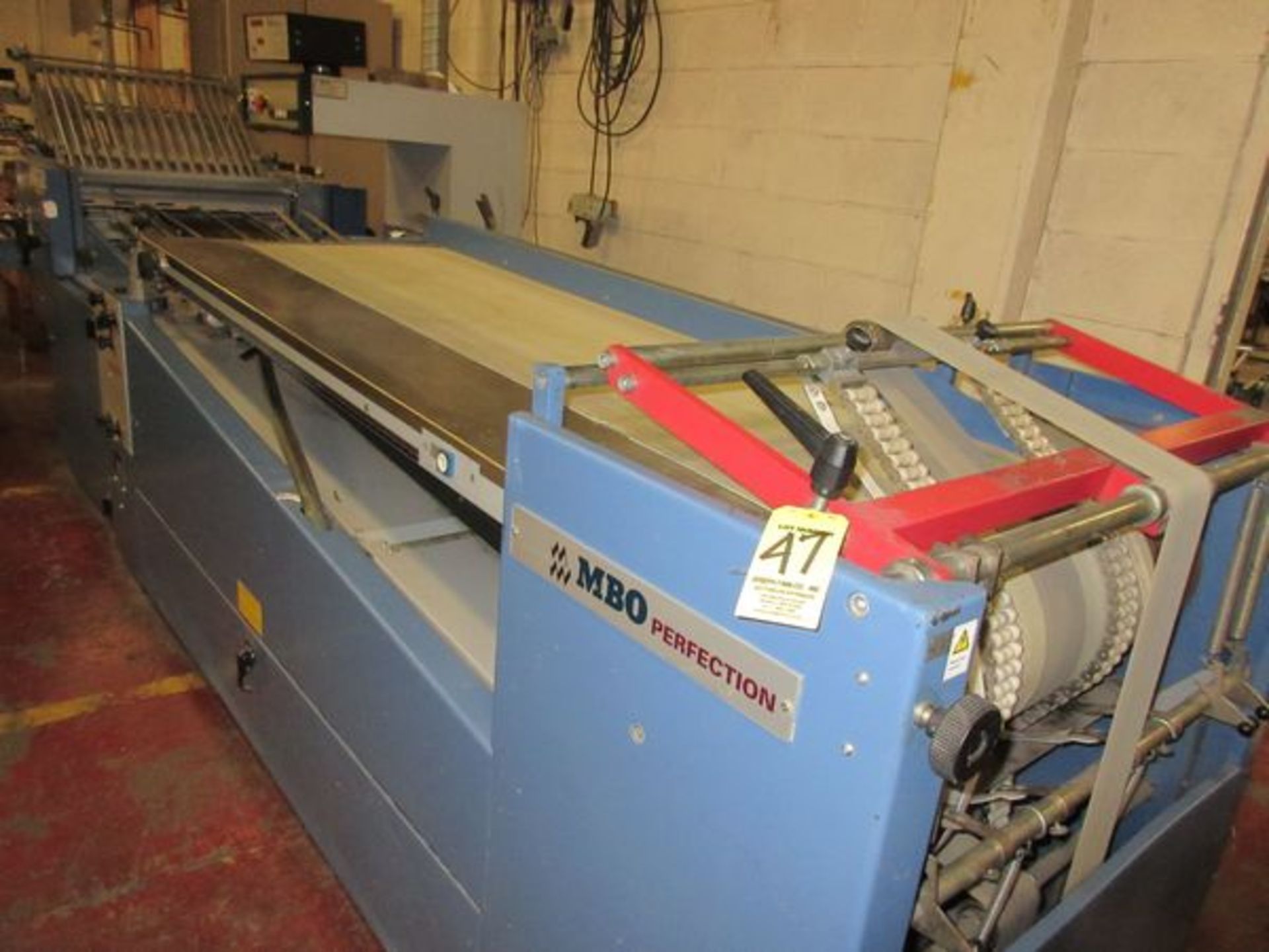 2006 MBO Model B26S-C Perfection Series Dual Feed Folder, s/n Z01/52, 4/4 Continuous Feed, 26" Cap., - Image 8 of 10