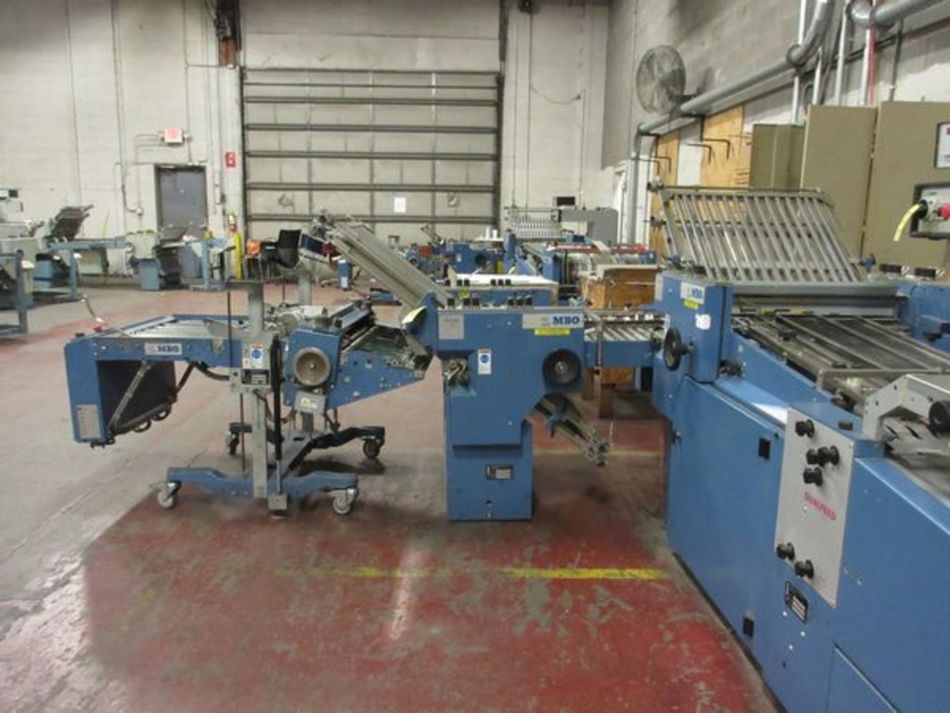 2006 MBO Model B26S-C Perfection Series Dual Feed Folder, s/n Z01/52, 4/4 Continuous Feed, 26" Cap., - Image 9 of 10