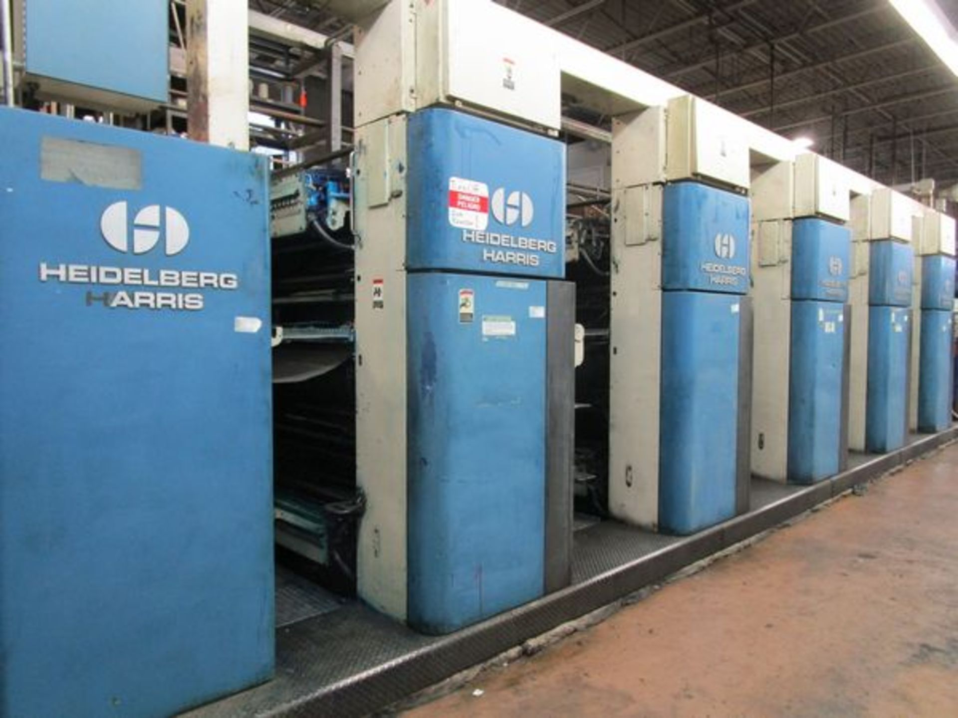 1994 Heidelberg/Harris Model M1000BE, 5-Color Single Web Offset Printing Press, s/n 0B7494-5 ( - Image 3 of 15