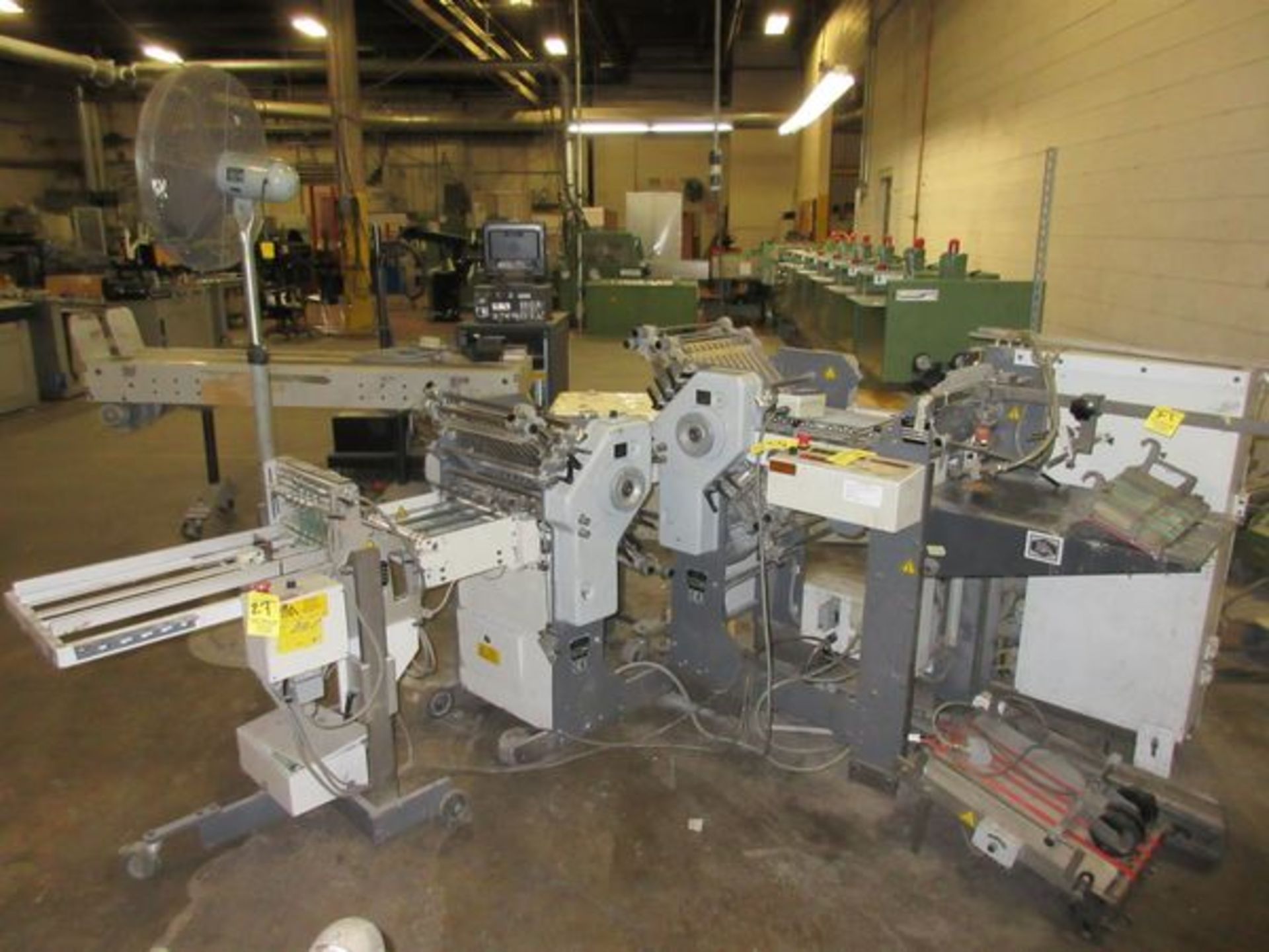 2002 Heidelberg Model TI-1-36/6/6-F1-NFS Pile Feed 14" Folder, Complete w/Rollaways & Digital