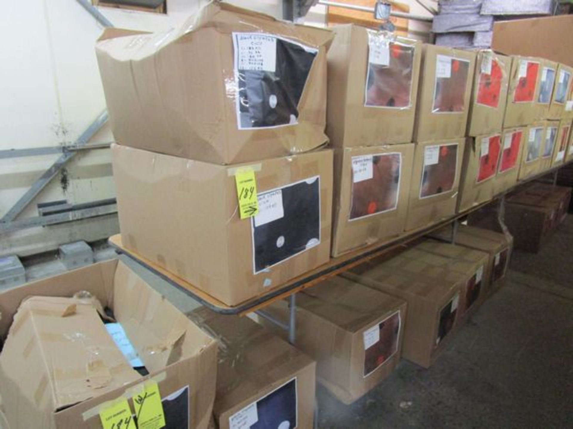 LOT (36) Boxes of Assorted Linen w/ Black Olympus Cirque, Burgundy Cirque, Bombay Red, Bombay