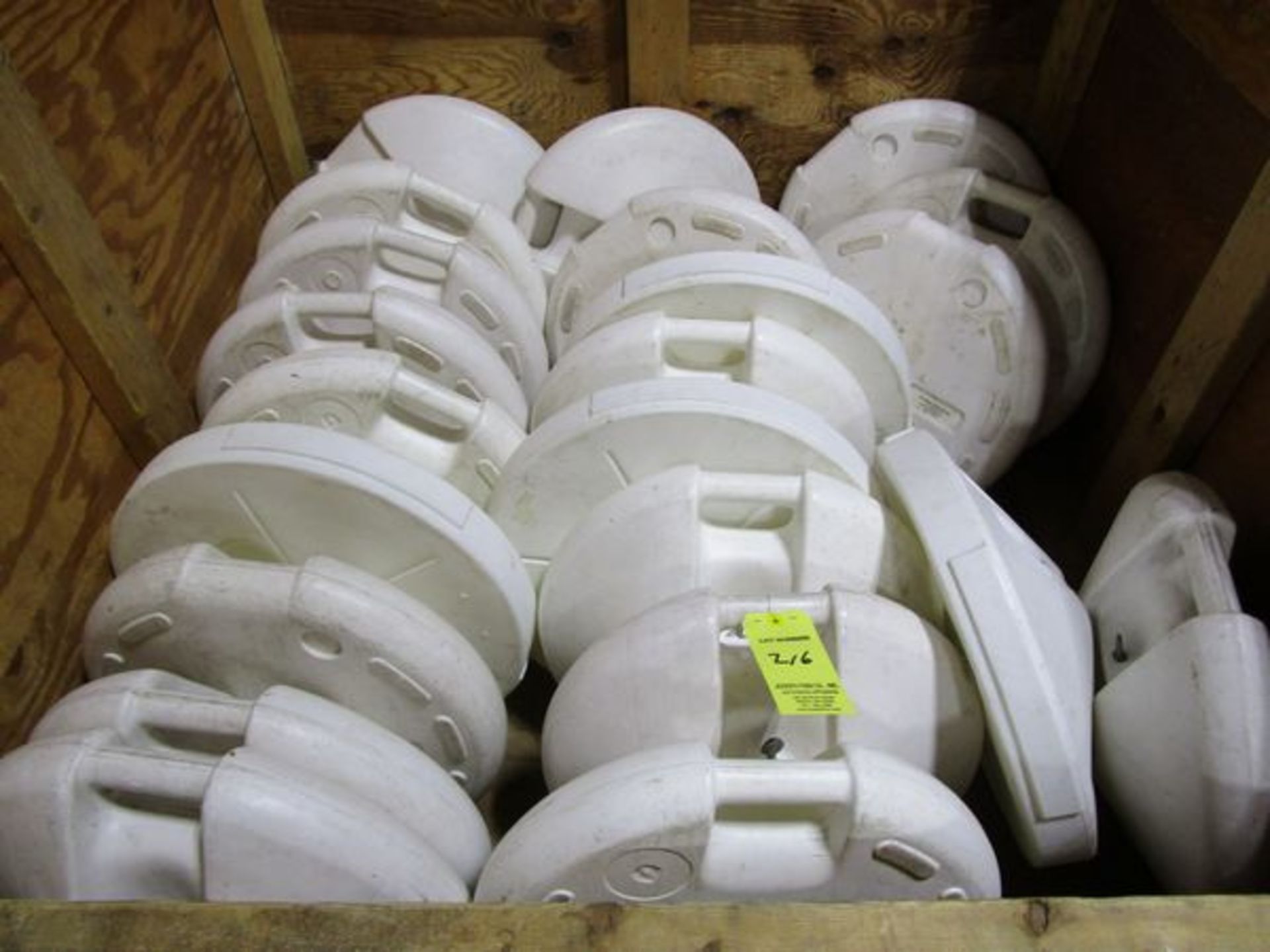 LOT (22) White Plastic Umbrella Stands