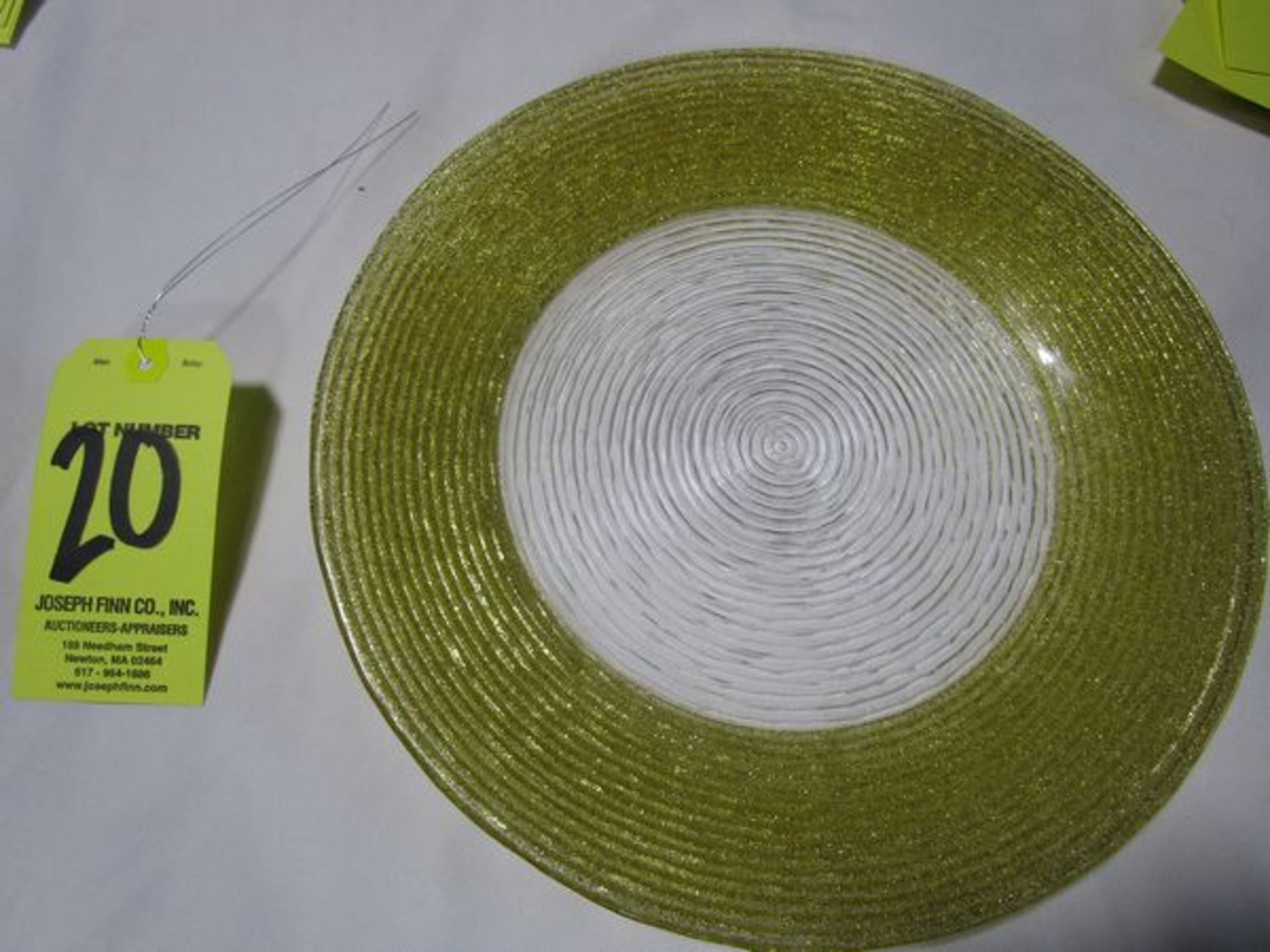 LOT (240) 13" Gold Cirus Dinner Plates in (9) Green Crates