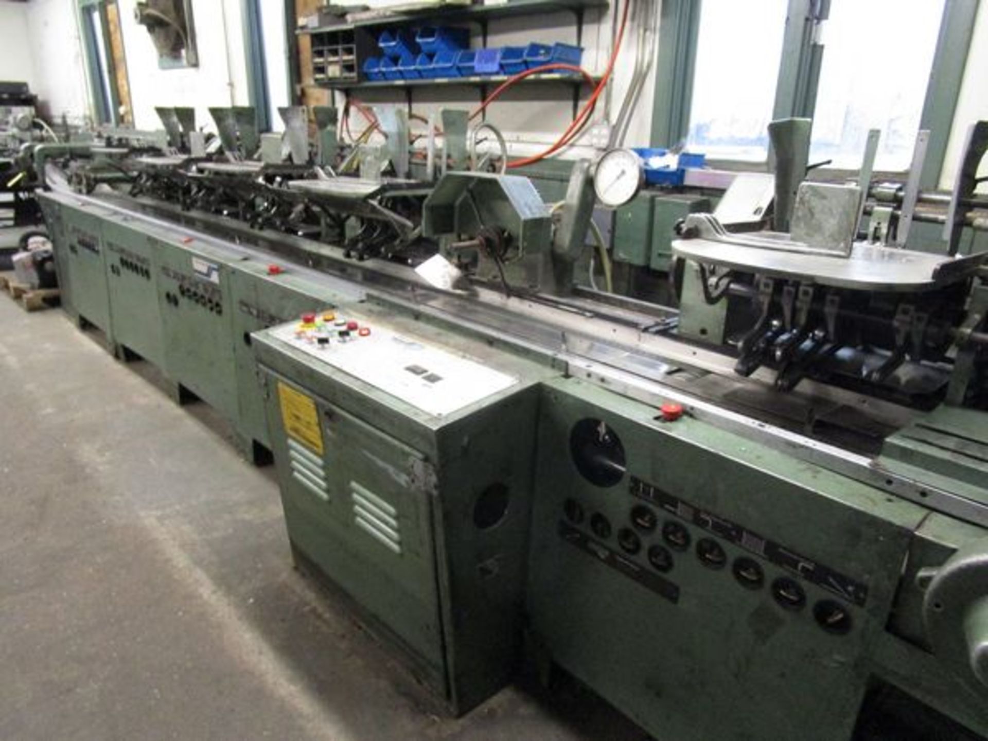 Muller 5-Pocket Inserter, Opener, Mod. 267, s/n 99-08185, Cheshire Mail Table w/(3) Heads,