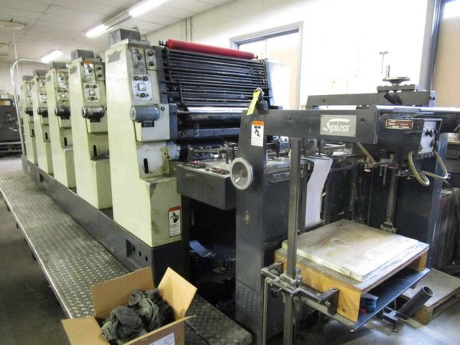 Miller TP74 5/C 29" Offset Sheet Fed Perfector s/n G21086 w/C3 Console (Located in Palmer, MA) - Image 5 of 6