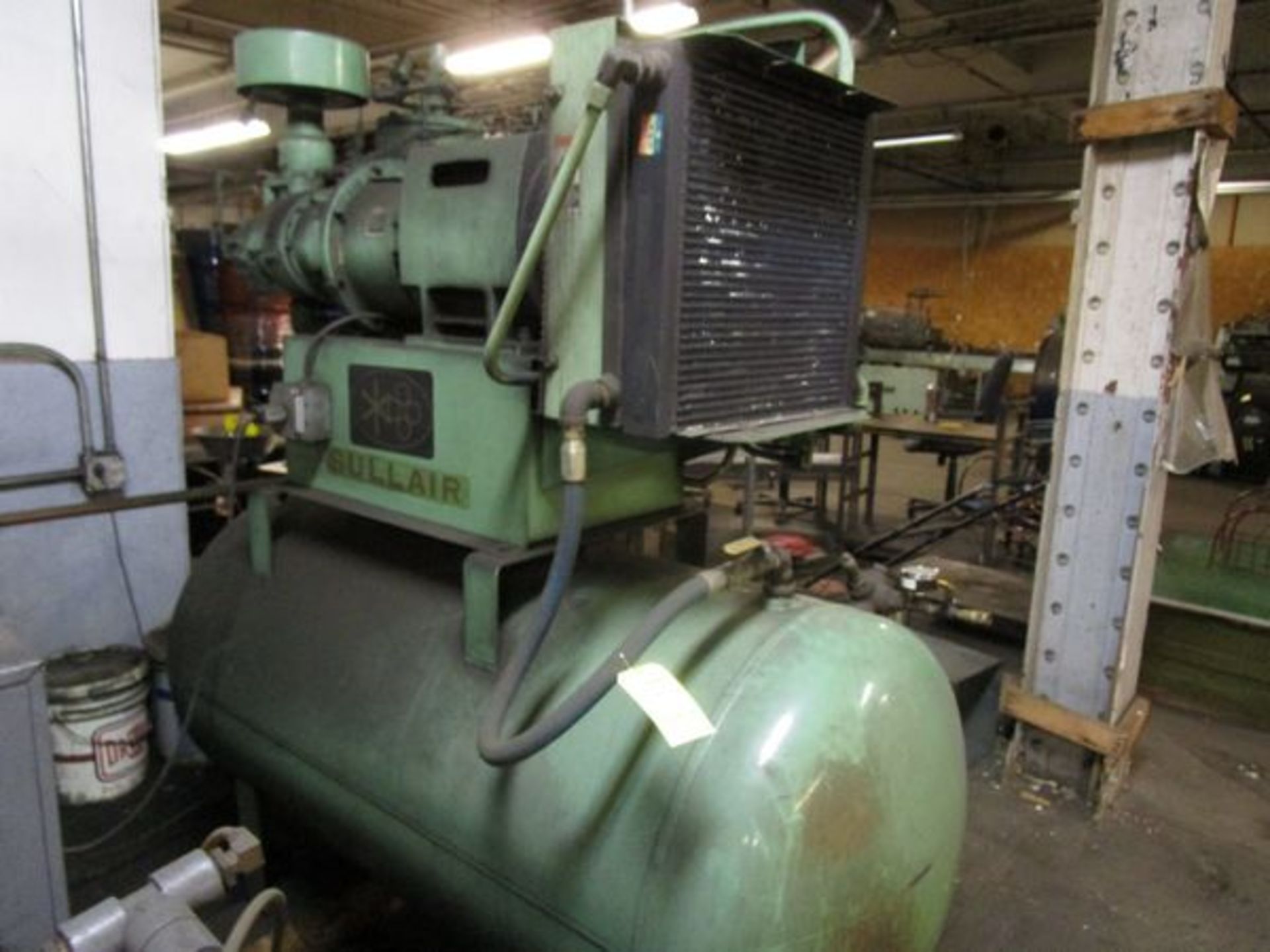 Sullair Tank Mounted Air Compressor, s/n 003-94426, 25 HP (Located in W. Springfield, MA)