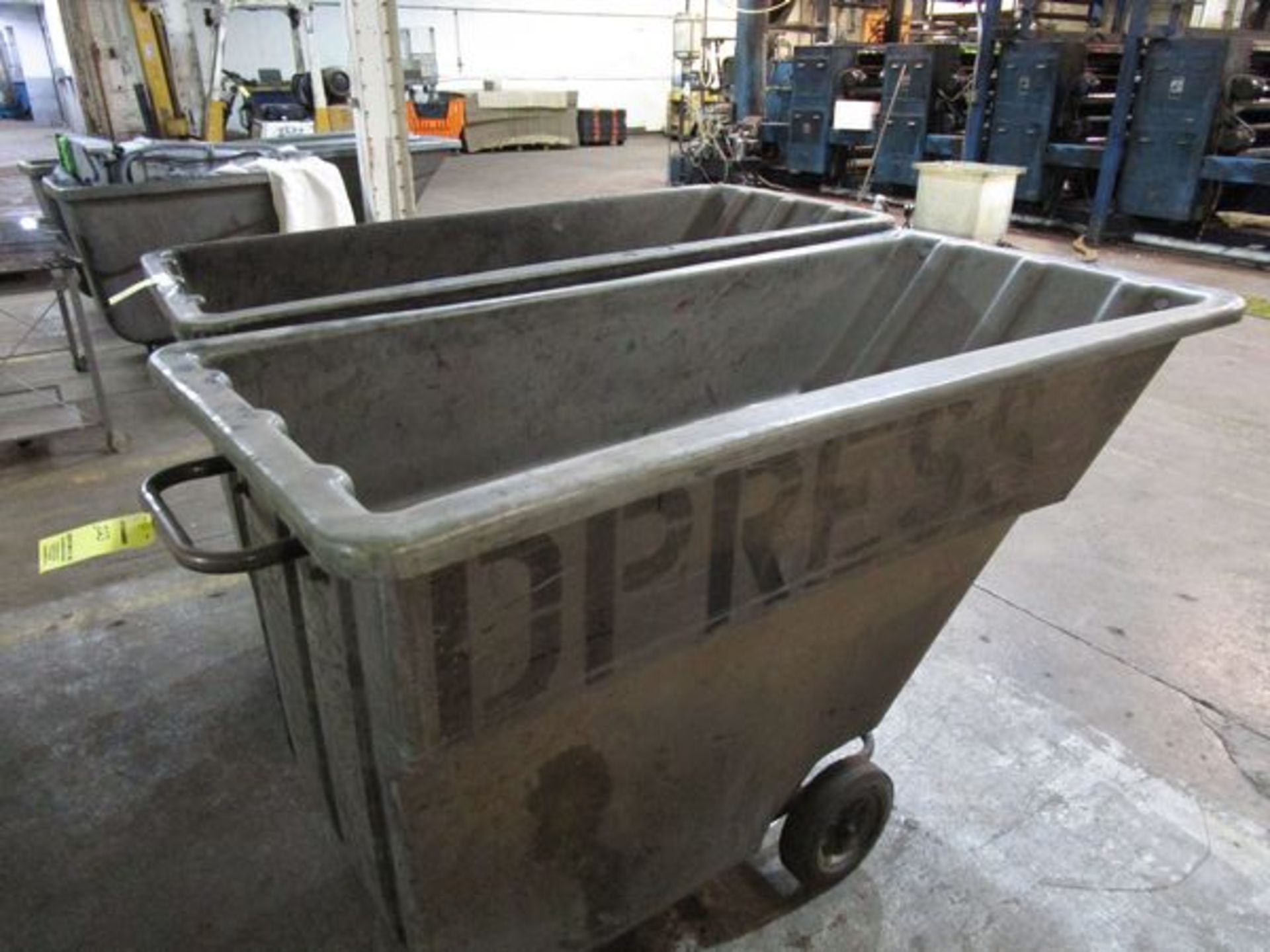 LOT (6) Plastic Port. Dump Hoppers (Located in W. Springfield, MA) - Image 2 of 2