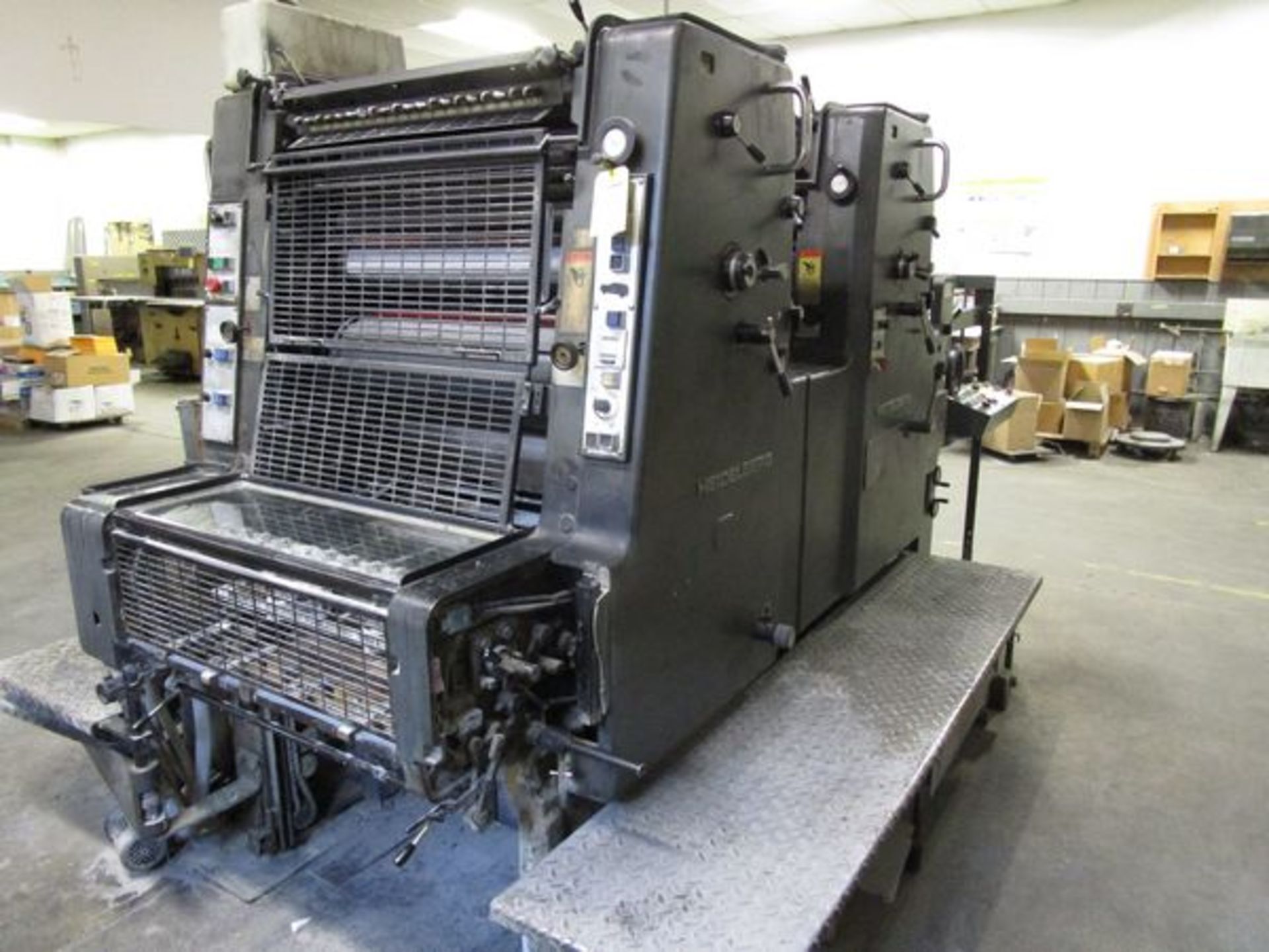 Heidelberg Type MOZP 2-Color Press, s/n 609-706 with Standard Dampening (Located in Palmer, MA)