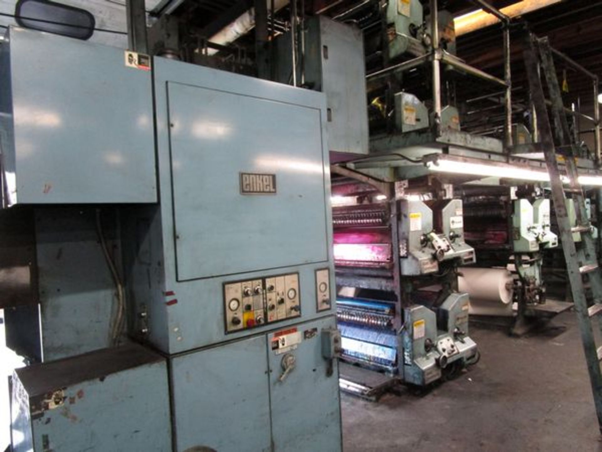 Goss Community 22 3/4" Web Press w/4 High & 2 x 2 High Towers, 2 Enkel Splicers, Goss Folder (Loca