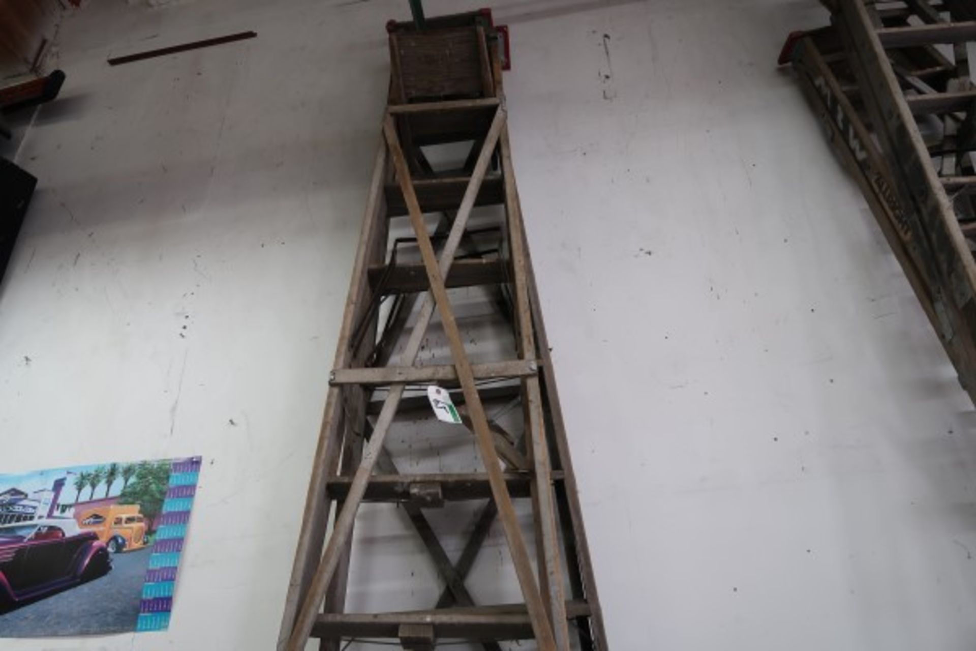 2 WOODEN STEP LADDERS