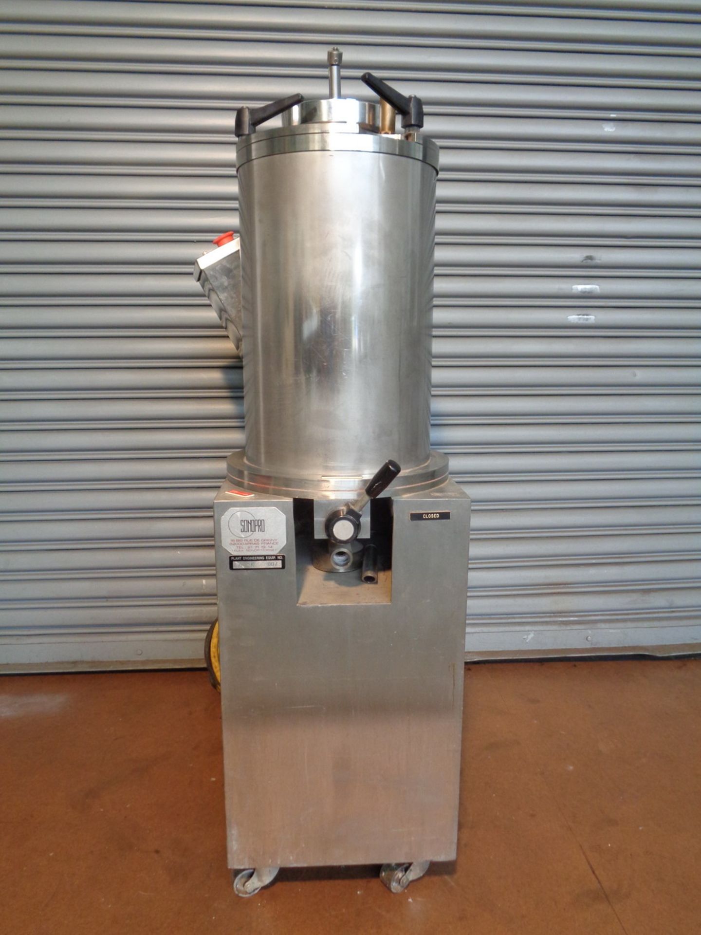 Jaygo (Sonopro) 10 liters Jacketed Dispersion and Grinding Media Mill, S/N 1029968. - Image 3 of 8