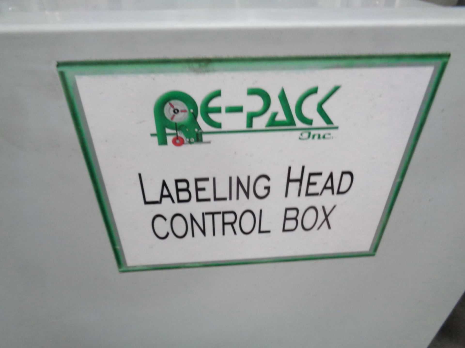 PE-Pack Double Sided Pressure Sensitive Wrap Labeler with conveyor. - Image 5 of 8